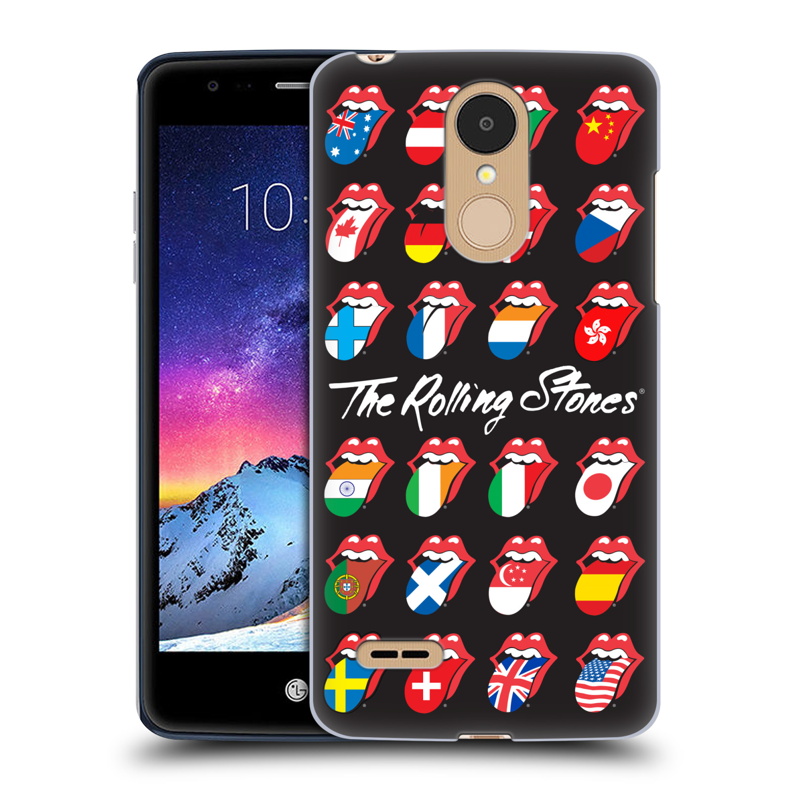 HEAD CASE plastový obal na mobil LG K9 / K8 2018 rocková skupina Rolling Stones vlajky