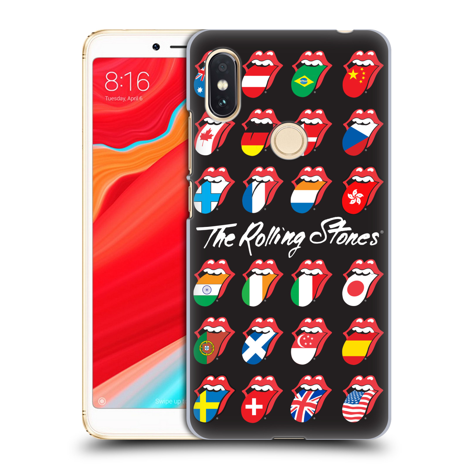 HEAD CASE plastový obal na mobil Xiaomi Redmi S2 rocková skupina Rolling Stones vlajky