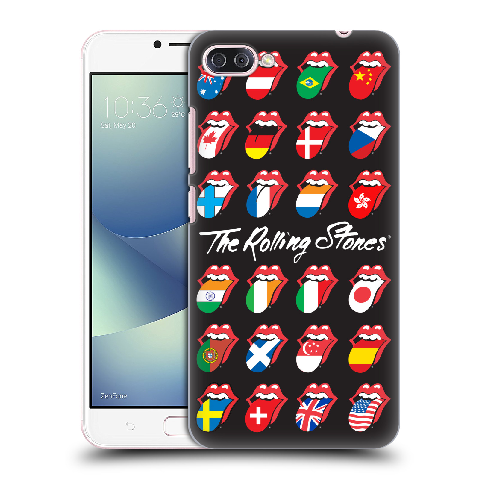 HEAD CASE plastový obal na mobil Asus Zenfone 4 MAX ZC554KL rocková skupina Rolling Stones vlajky