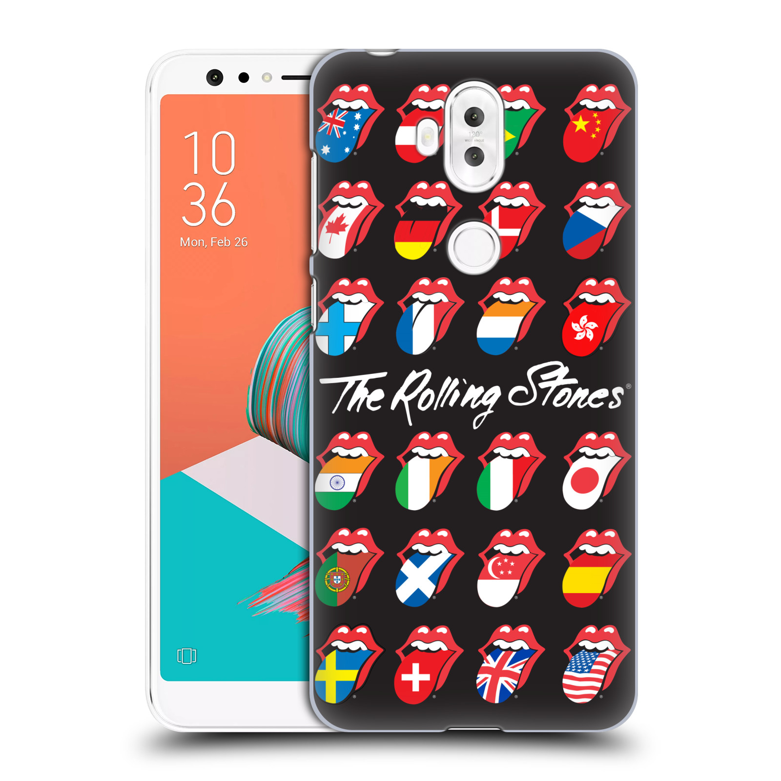 HEAD CASE plastový obal na mobil Asus Zenfone 5 LITE ZC600KL rocková skupina Rolling Stones vlajky