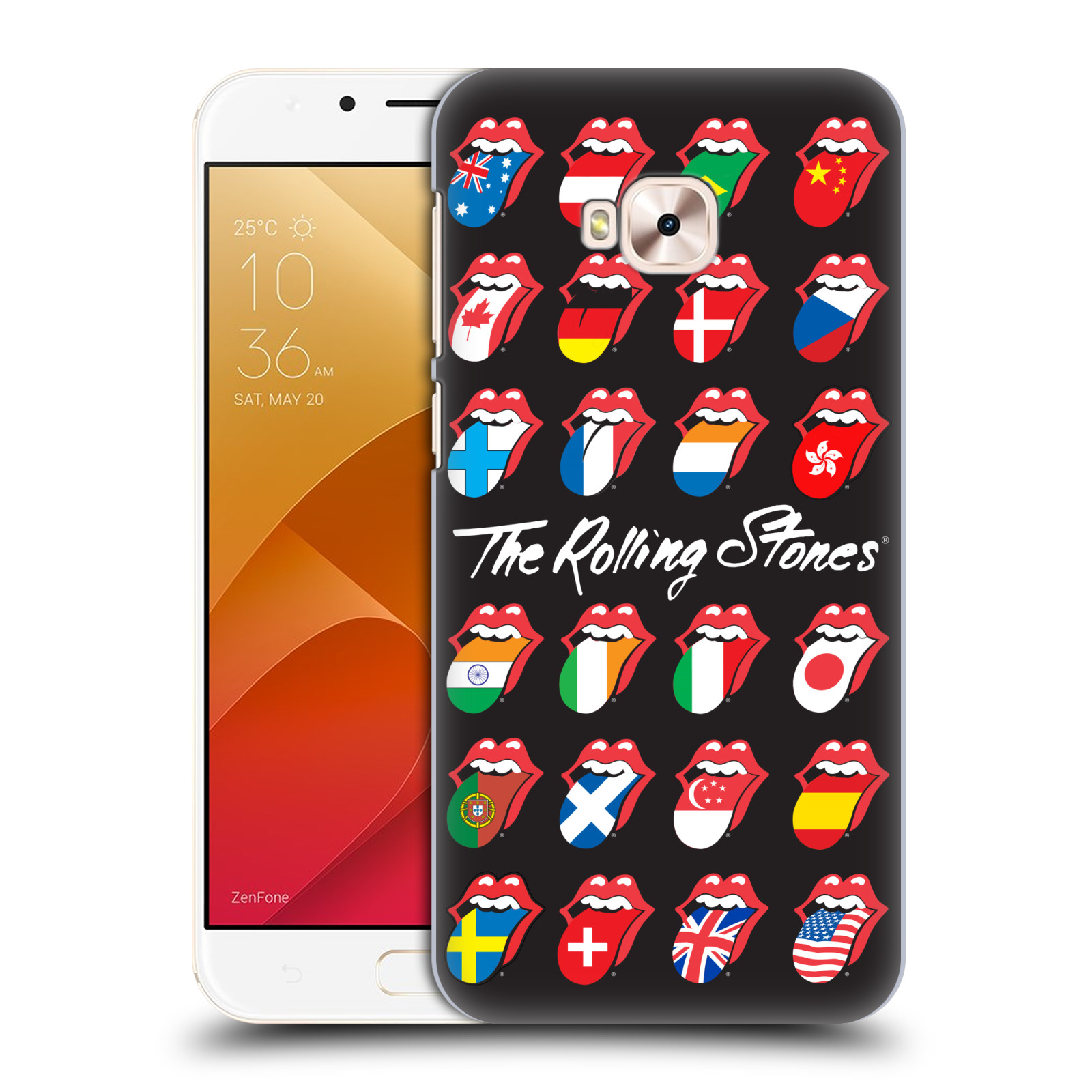 HEAD CASE plastový obal na mobil Asus Zenfone 4 Selfie Pro ZD552KL rocková skupina Rolling Stones vlajky