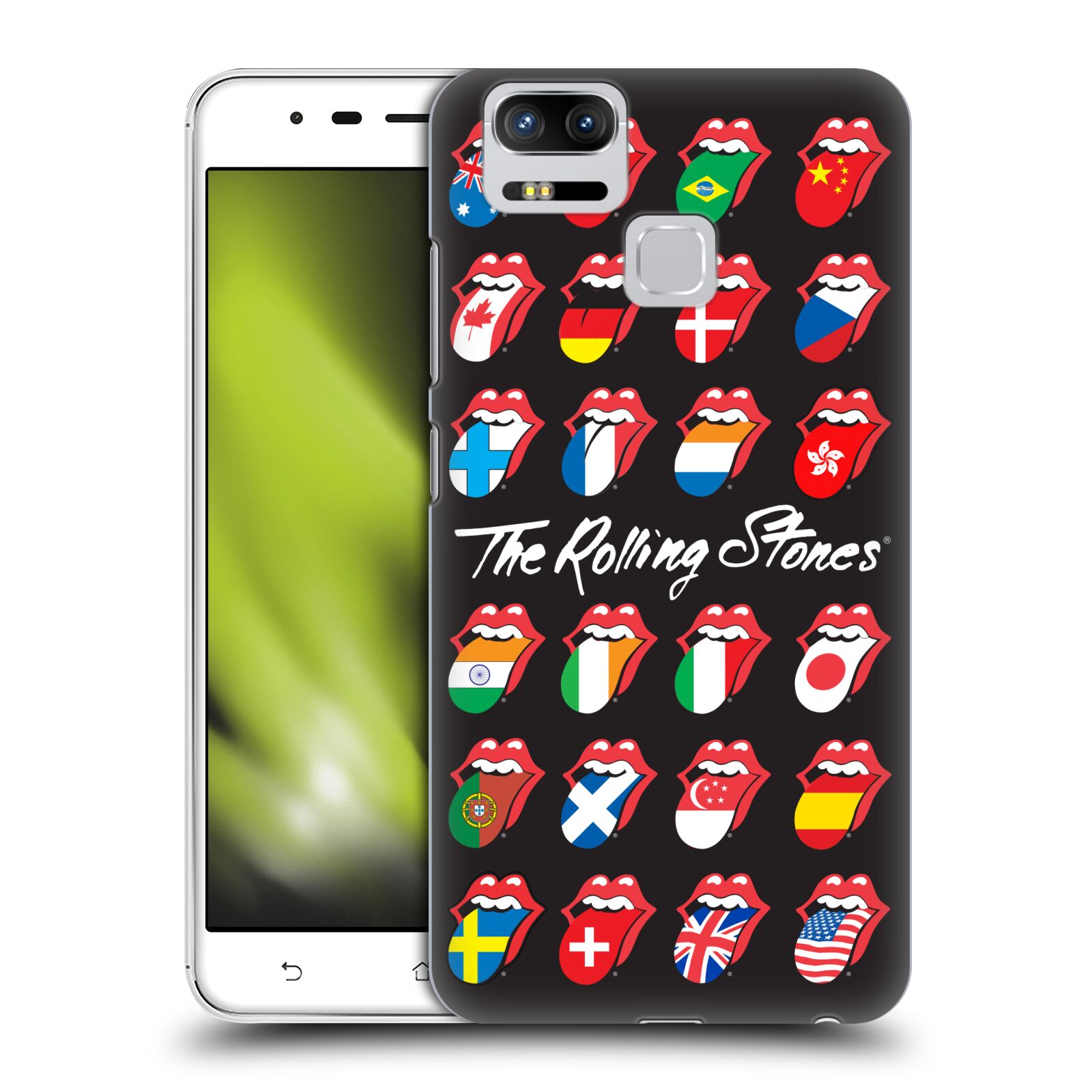 HEAD CASE plastový obal na mobil Asus Zenfone 3 Zoom ZE553KL rocková skupina Rolling Stones vlajky