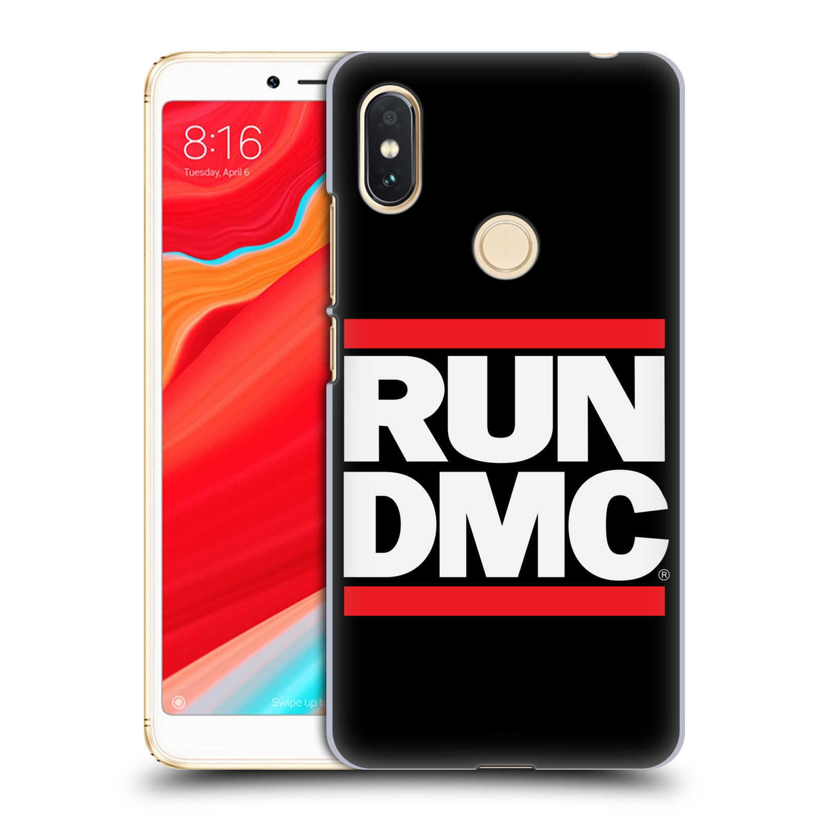 HEAD CASE plastový obal na mobil Xiaomi Redmi S2 rapová kapela Run DMC nadpis černé pozadí