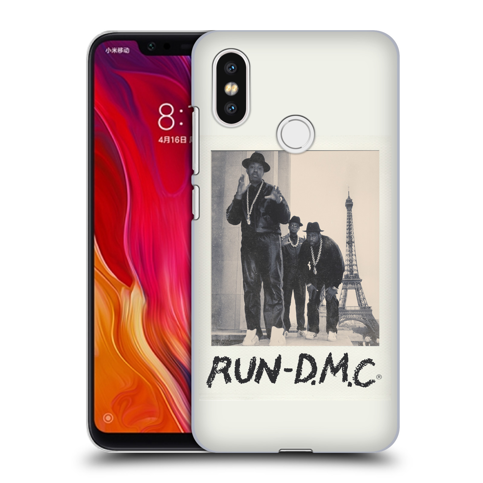 HEAD CASE plastový obal na mobil Xiaomi Mi 8 rapová kapela Run DMC foto polaroid