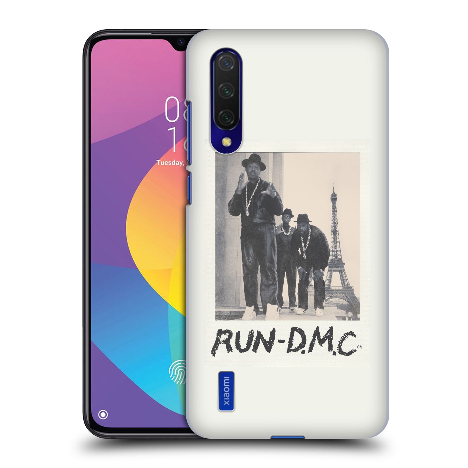 Zadní kryt na mobil Xiaomi MI 9 LITE rapová kapela Run DMC foto polaroid