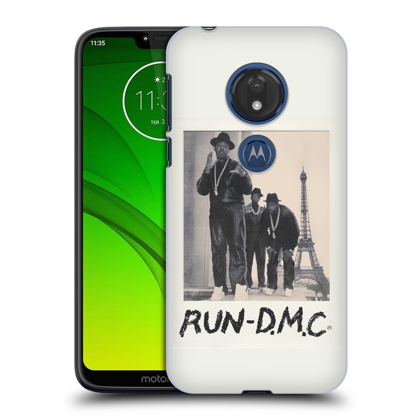 Pouzdro na mobil Motorola Moto G7 Play rapová kapela Run DMC foto polaroid