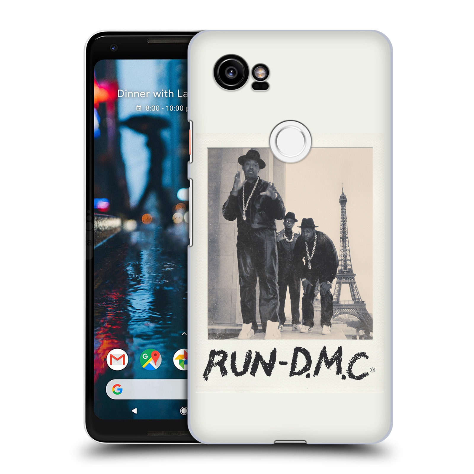 HEAD CASE plastový obal na mobil Google Pixel 2 XL rapová kapela Run DMC foto polaroid