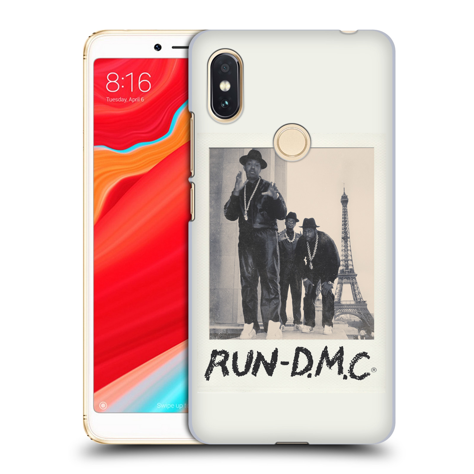 HEAD CASE plastový obal na mobil Xiaomi Redmi S2 rapová kapela Run DMC foto polaroid