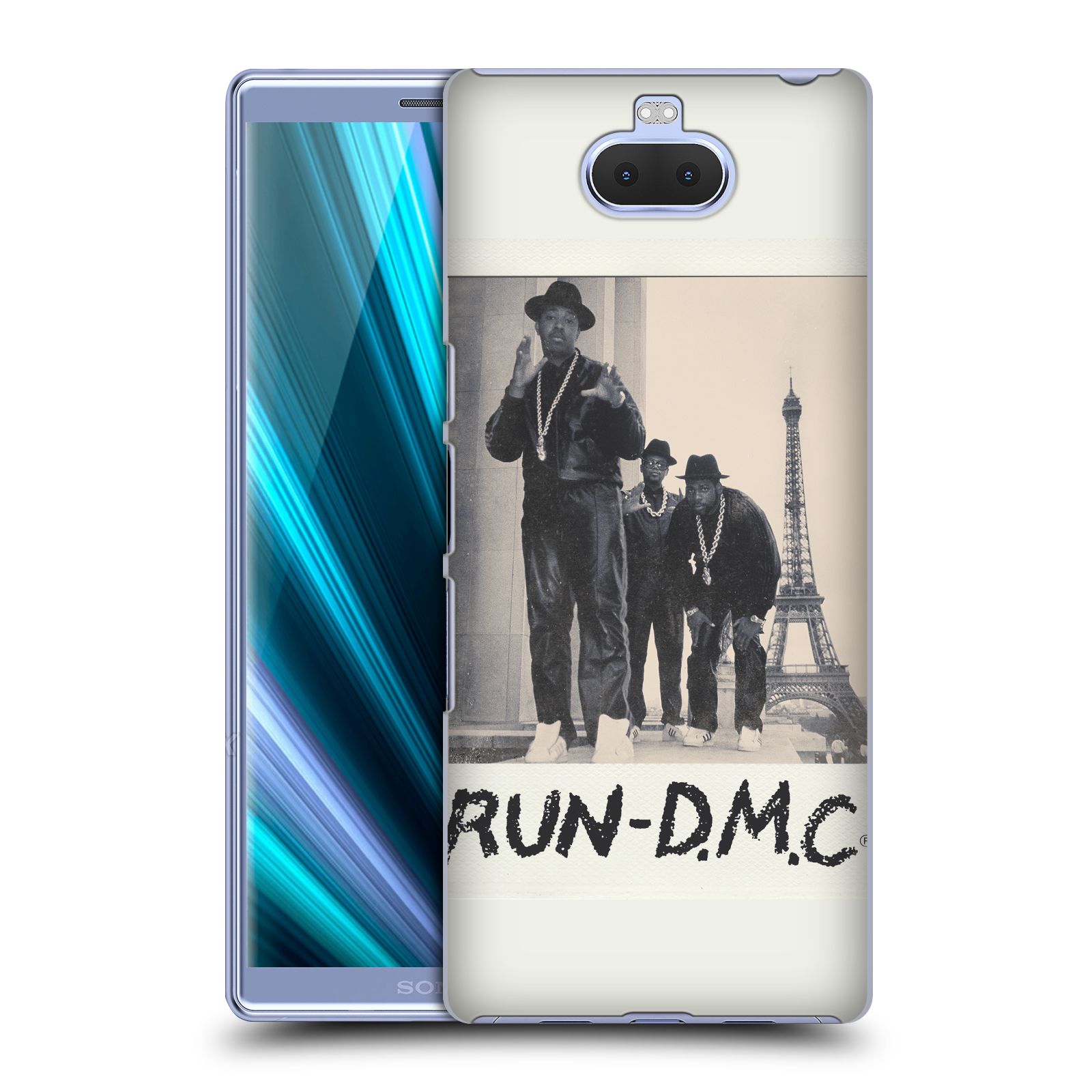 Pouzdro na mobil Sony Xperia 10 - Head Case - rapová kapela Run DMC foto polaroid