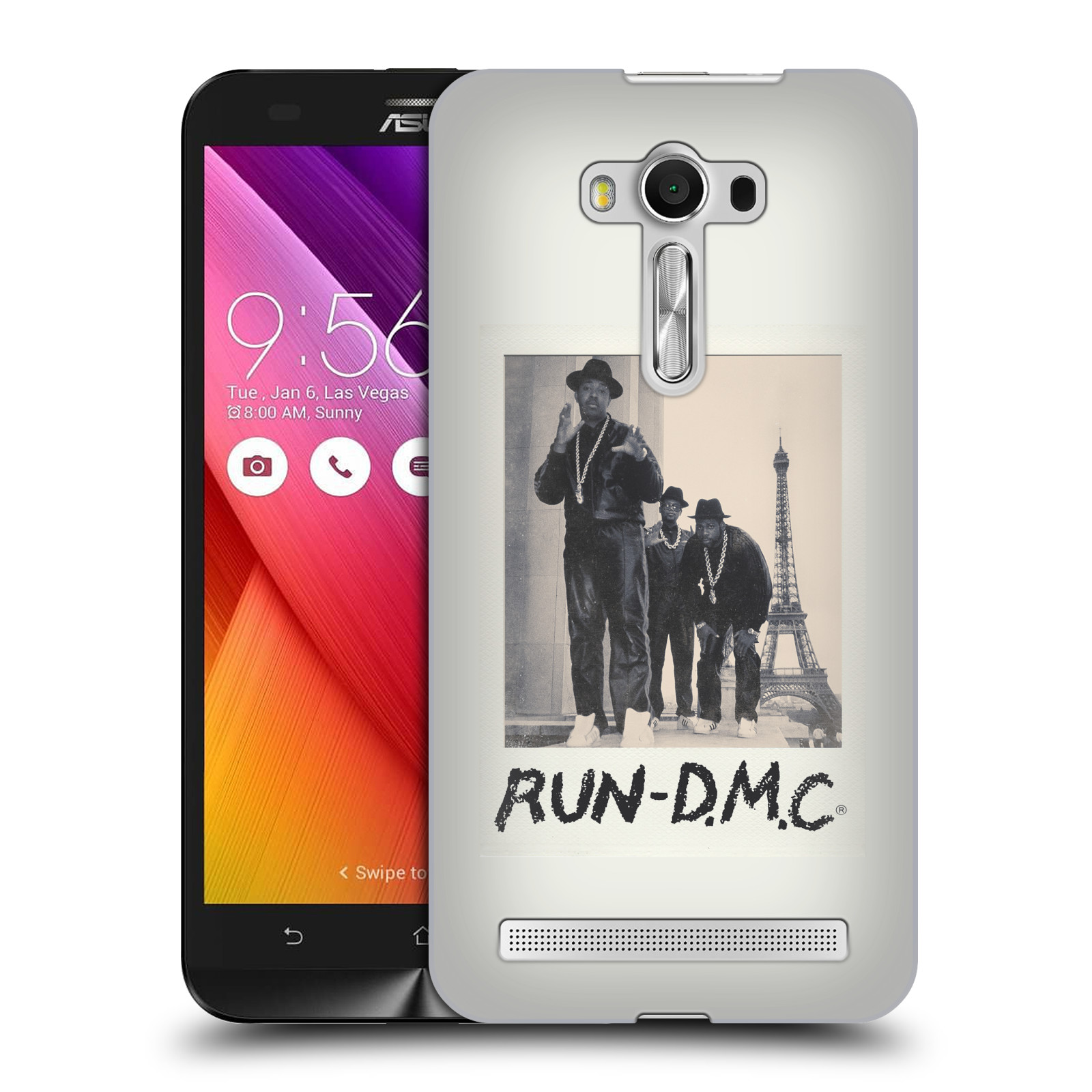 HEAD CASE plastový obal na mobil Asus Zenfone 2 LASER (5,5 displej ZE550KL) rapová kapela Run DMC foto polaroid