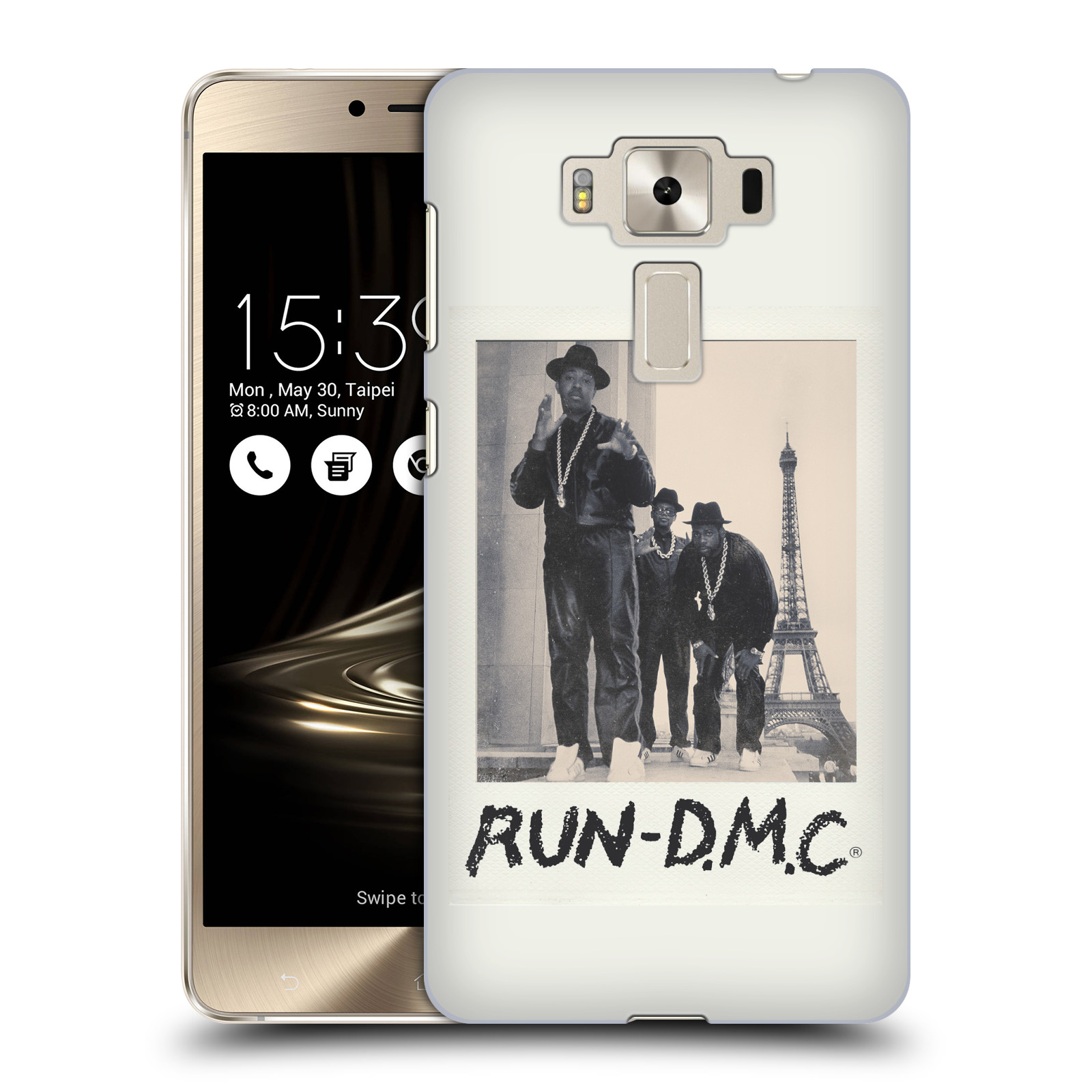 HEAD CASE plastový obal na mobil Asus Zenfone 3 DELUXE ZS550KL rapová kapela Run DMC foto polaroid