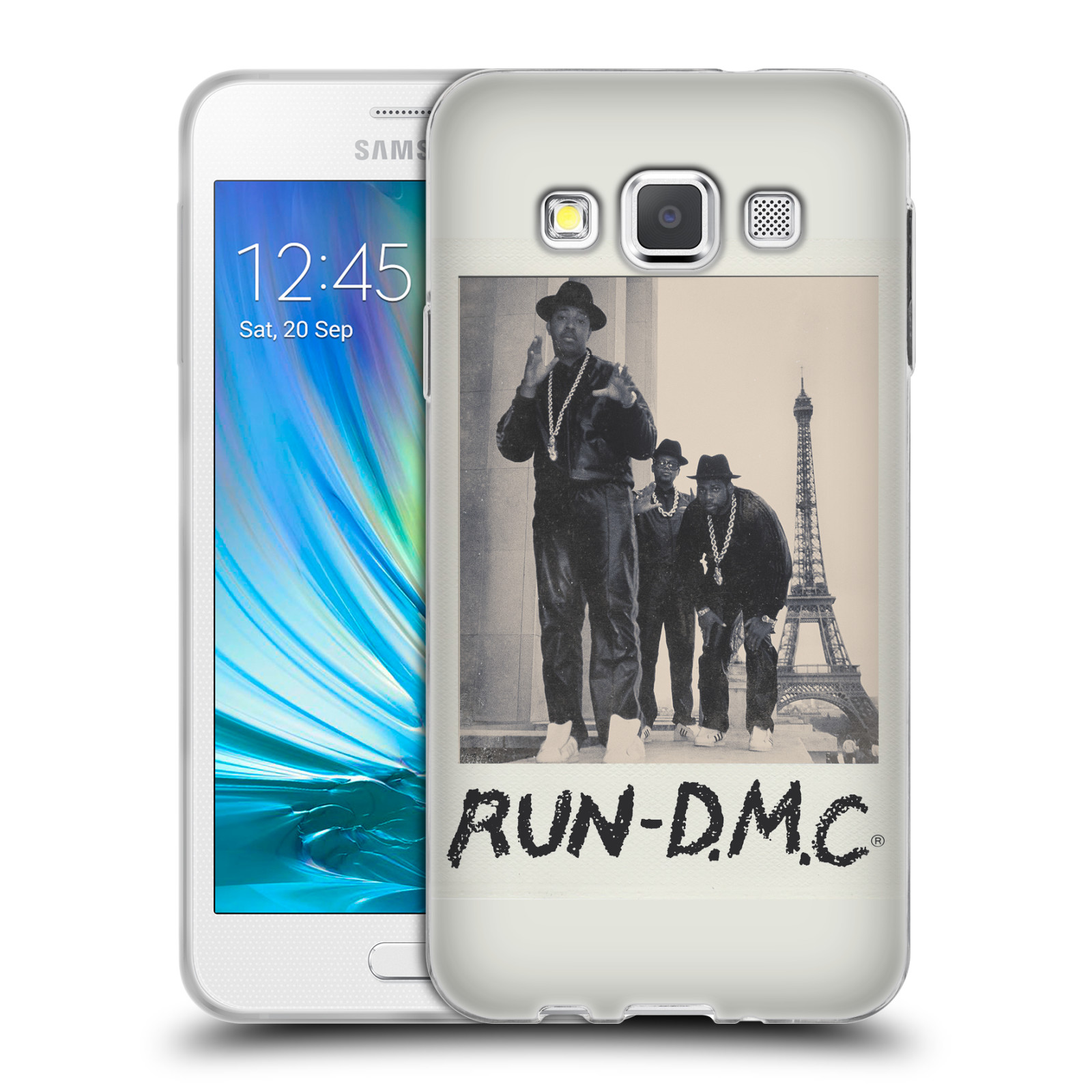 HEAD CASE silikonový obal na mobil Samsung Galaxy A3 (A300) rapová kapela Run DMC foto polaroid