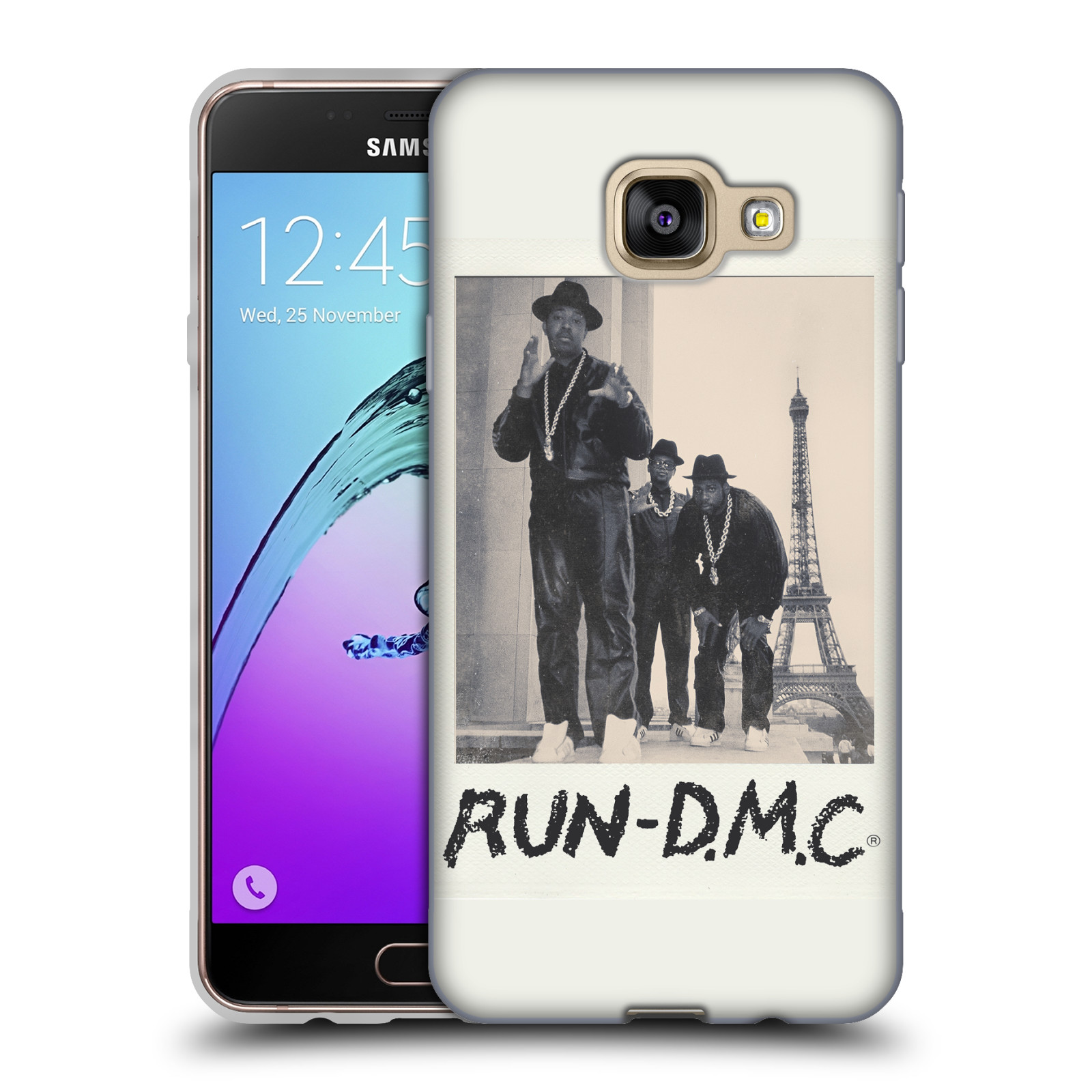 HEAD CASE silikonový obal na mobil Samsung Galaxy A3 2016 (A310) rapová kapela Run DMC foto polaroid