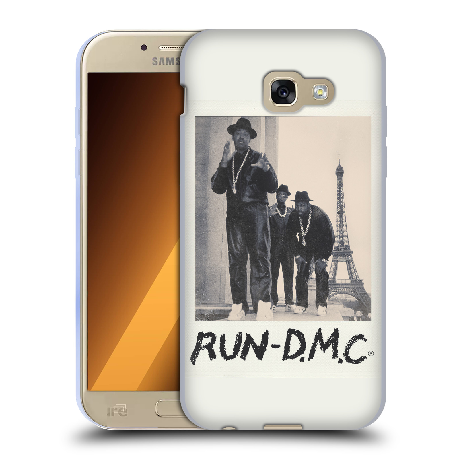 HEAD CASE silikonový obal na mobil Samsung Galaxy A5 2017 (A520) rapová kapela Run DMC foto polaroid