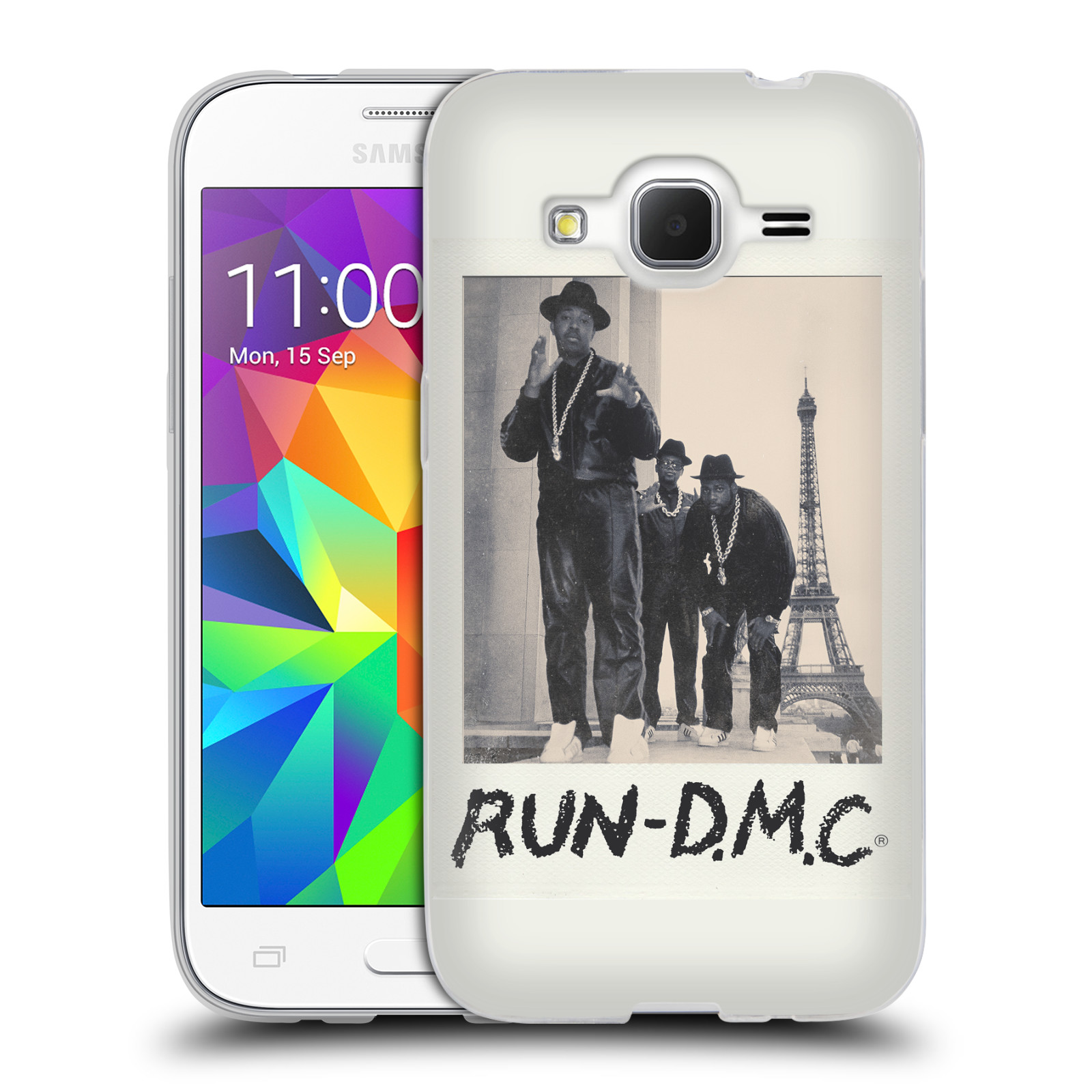 HEAD CASE silikonový obal na mobil Samsung Galaxy Core Prime (G360) rapová kapela Run DMC foto polaroid