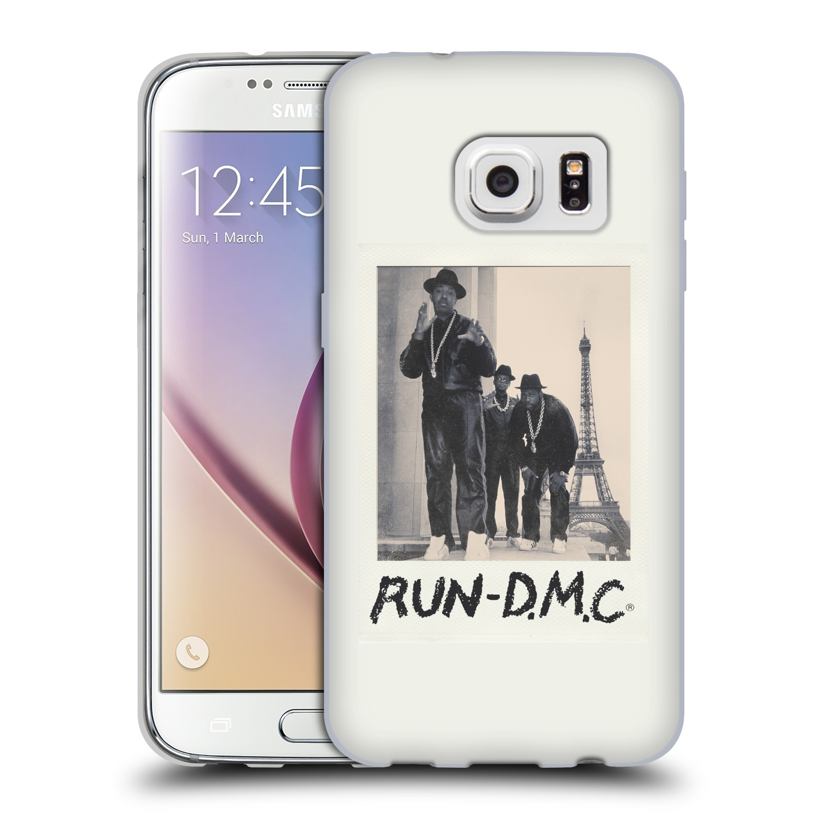 HEAD CASE silikonový obal na mobil Samsung Galaxy S7 rapová kapela Run DMC foto polaroid