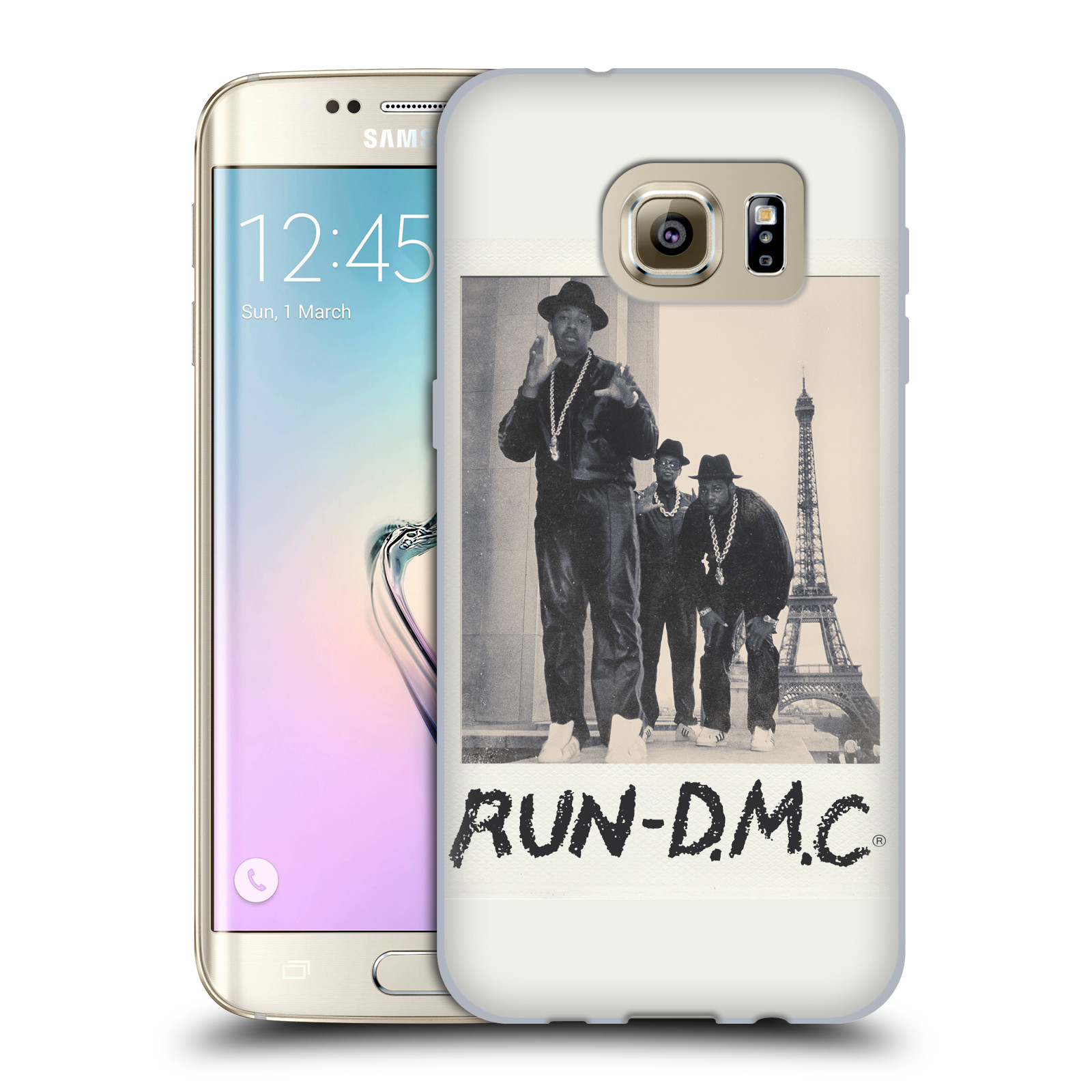 HEAD CASE silikonový obal na mobil Samsung Galaxy S7 EDGE rapová kapela Run DMC foto polaroid