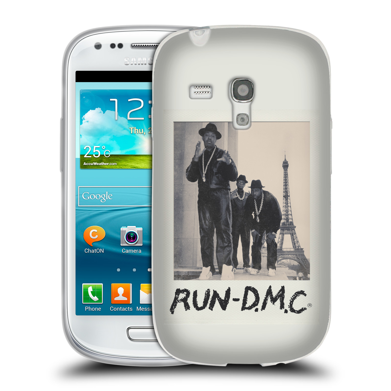 HEAD CASE silikonový obal na mobil Samsung Galaxy S3 MINI rapová kapela Run DMC foto polaroid