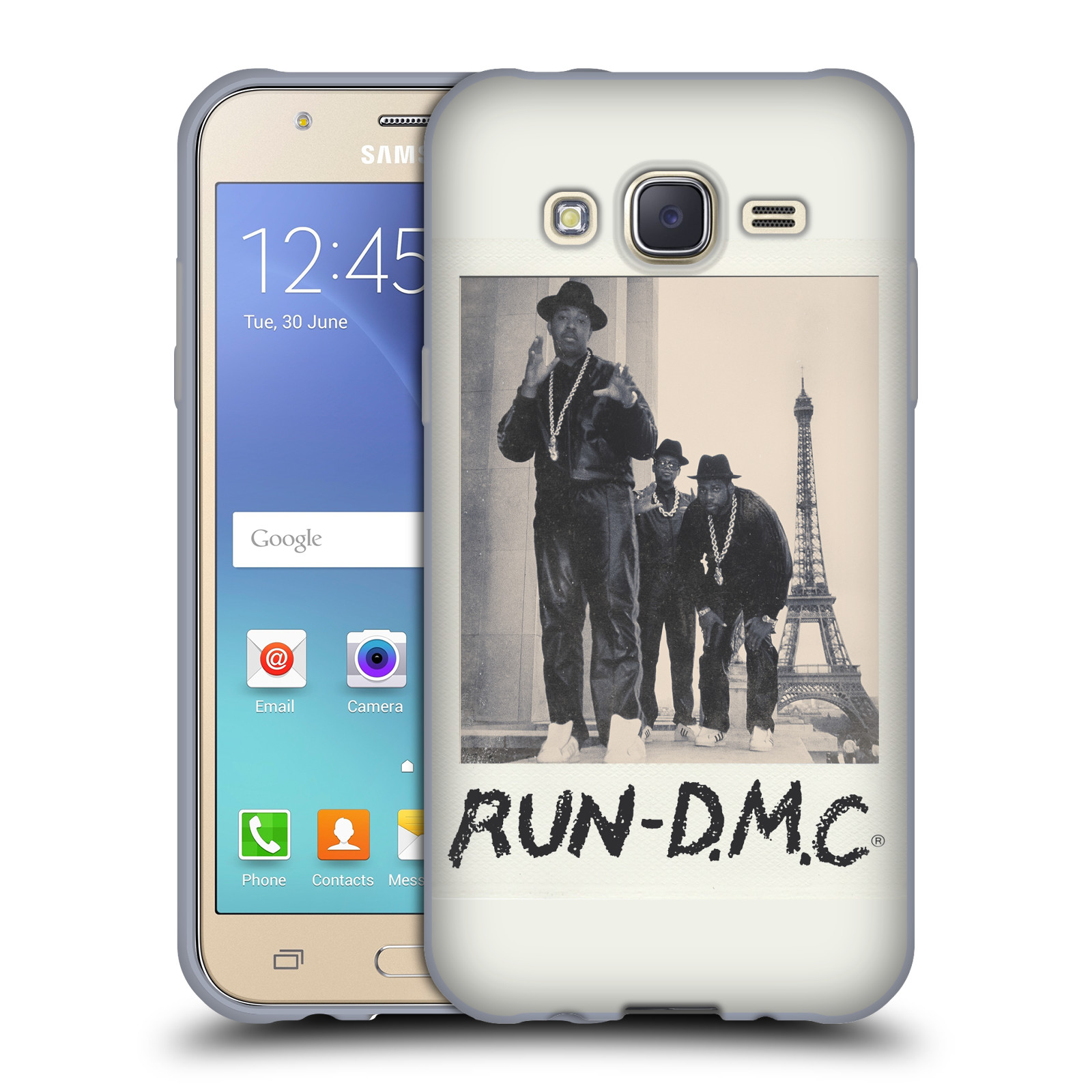HEAD CASE silikonový obal na mobil Samsung Galaxy J5 2015 (J500) rapová kapela Run DMC foto polaroid