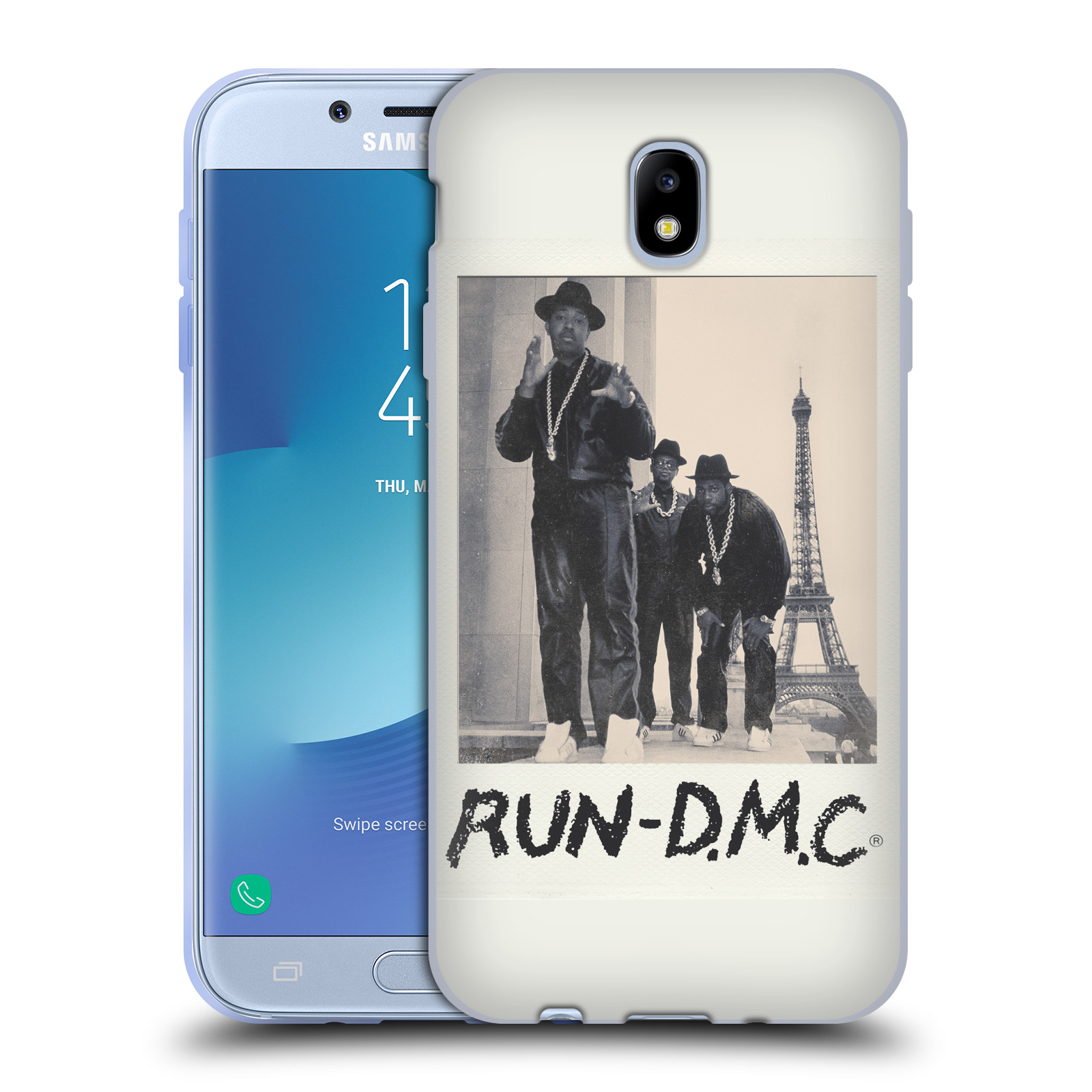 HEAD CASE silikonový obal na mobil Samsung Galaxy J7 2017 rapová kapela Run DMC foto polaroid