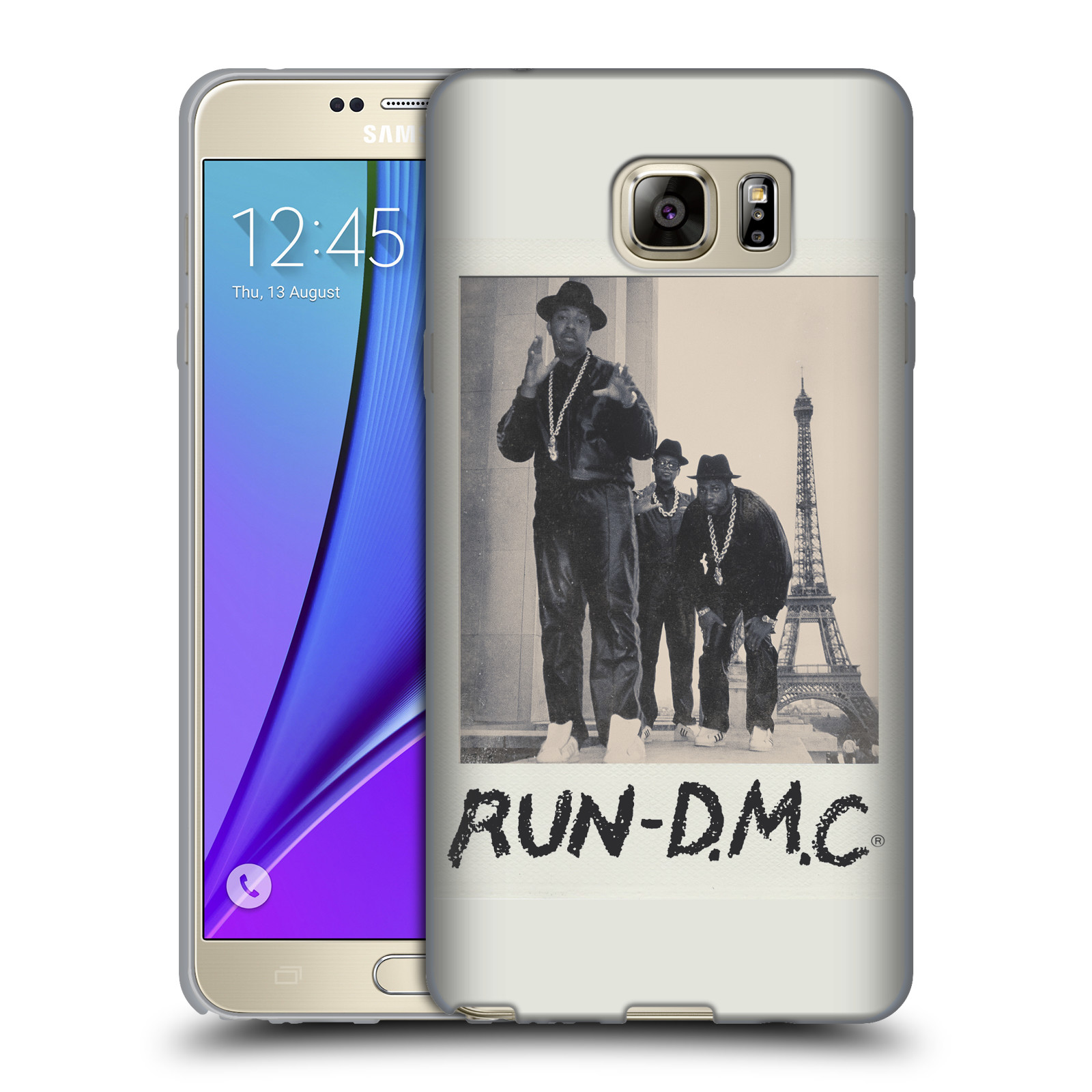HEAD CASE silikonový obal na mobil Samsung Galaxy Note 5 rapová kapela Run DMC foto polaroid