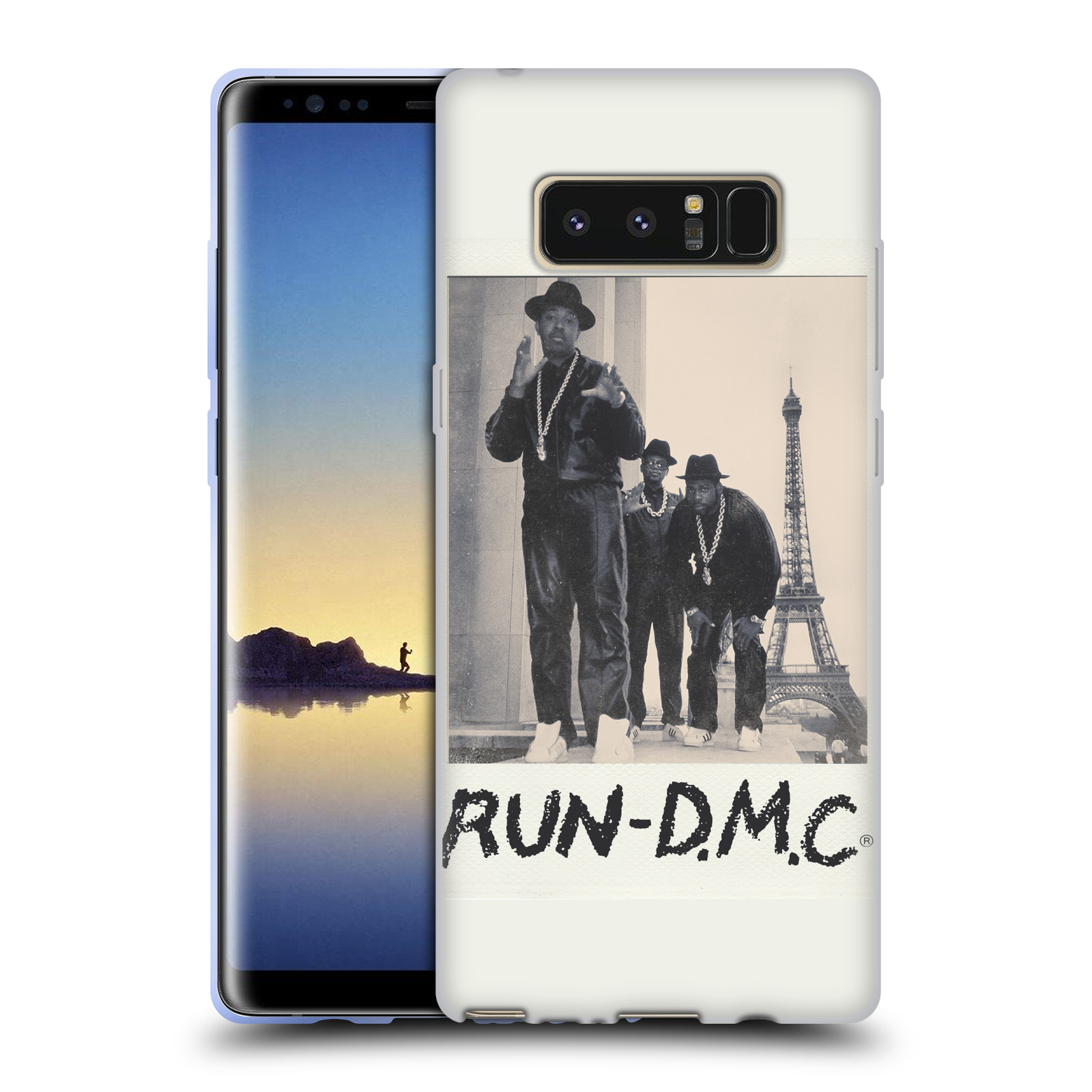 HEAD CASE silikonový obal na mobil Samsung Galaxy Note 8 rapová kapela Run DMC foto polaroid