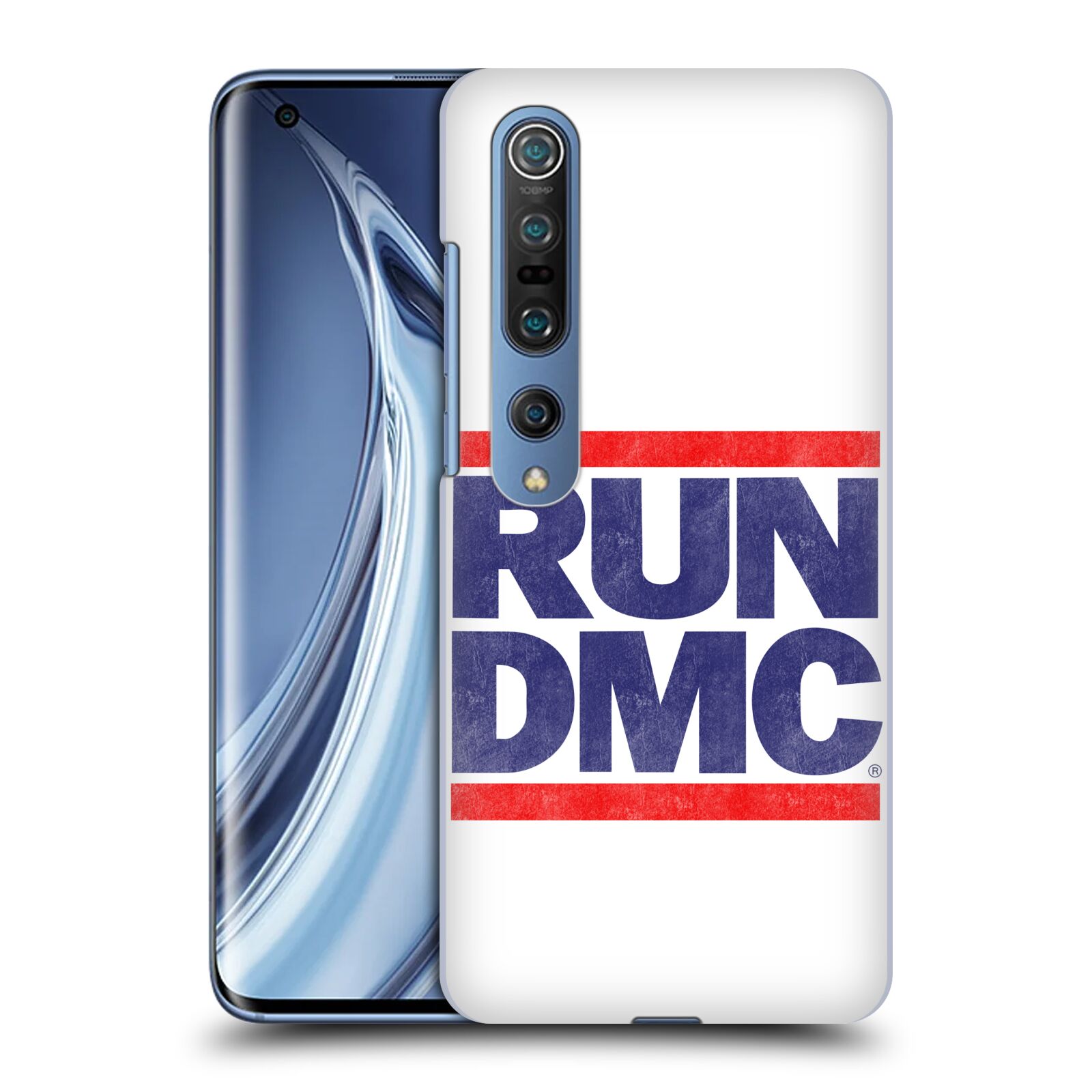 HEAD CASE plastový obal na mobil Xiaomi Mi 10 rapová kapela Run DMC modrá a červená nadpis