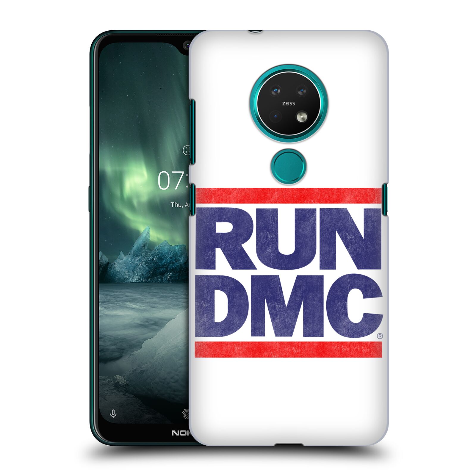 Pouzdro na mobil NOKIA 7.2 - HEAD CASE - rapová kapela Run DMC modrá a červená nadpis