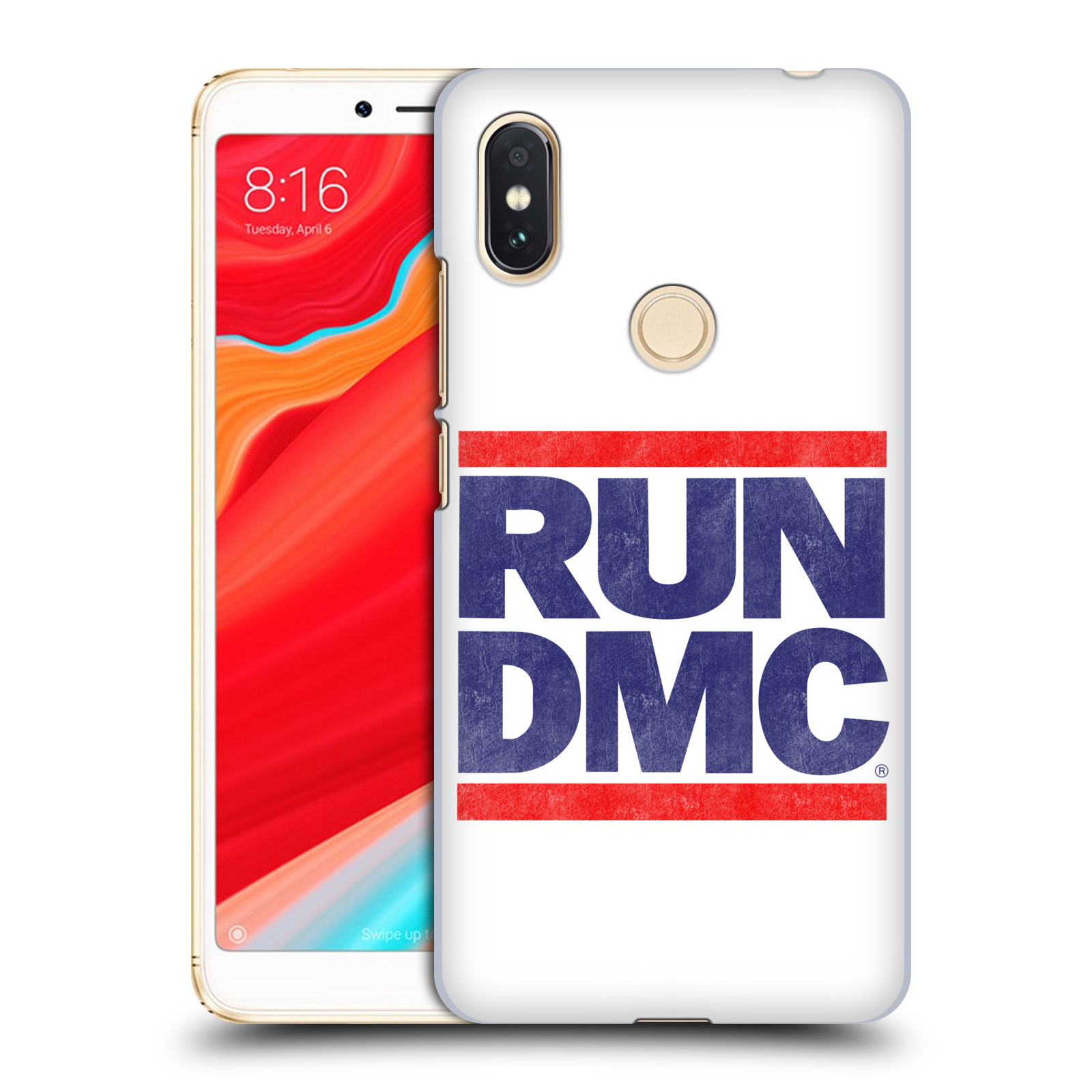 HEAD CASE plastový obal na mobil Xiaomi Redmi S2 rapová kapela Run DMC modrá a červená nadpis