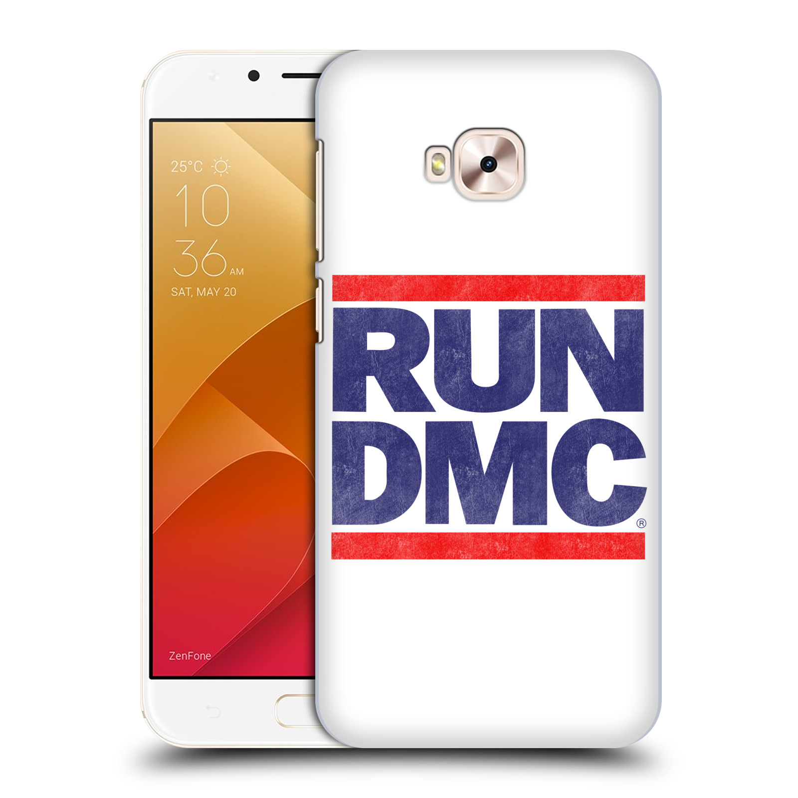 HEAD CASE plastový obal na mobil Asus Zenfone 4 Selfie Pro ZD552KL rapová kapela Run DMC modrá a červená nadpis