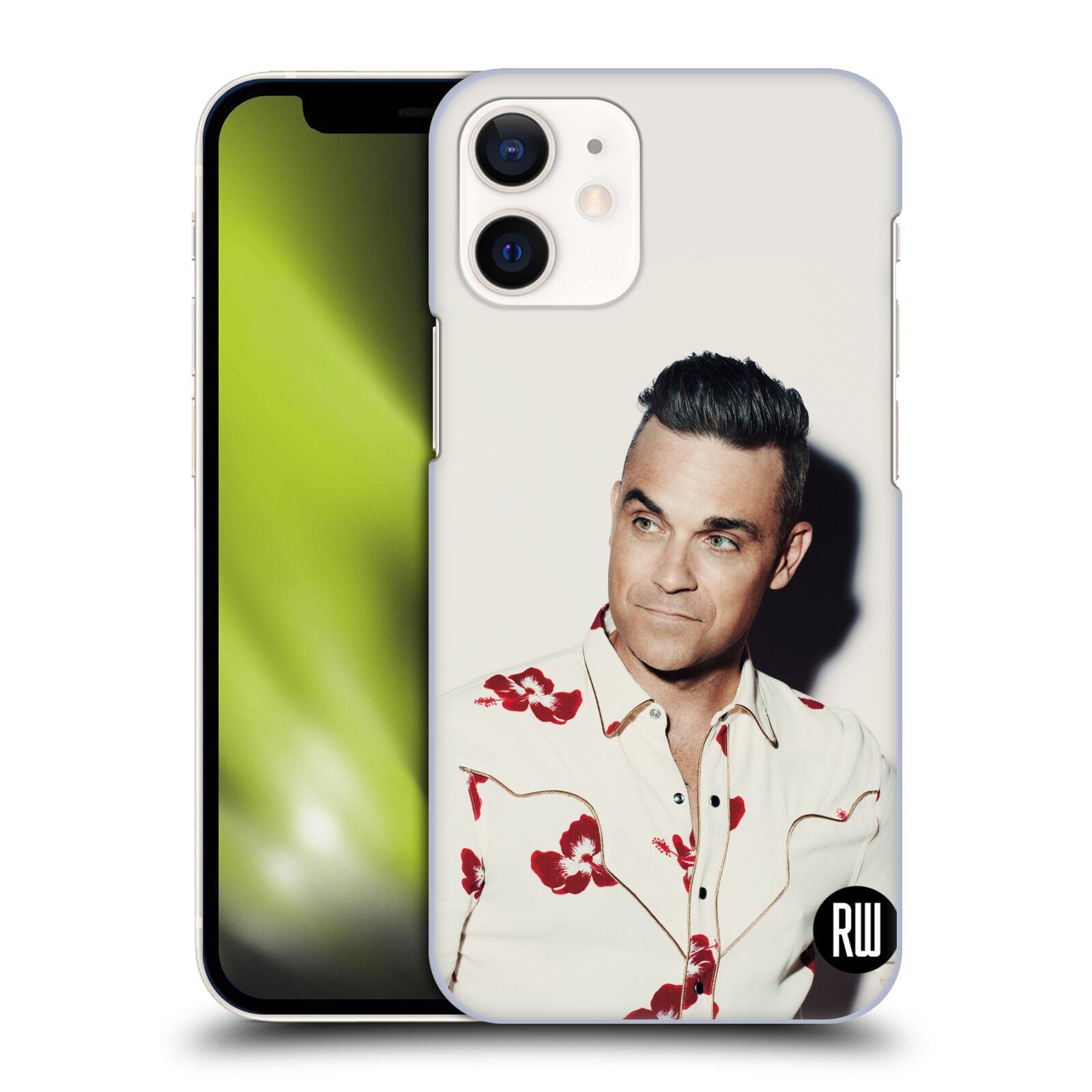Zadní obal pro mobil Apple iPhone 12 MINI - HEAD CASE - Zpěvák Robbie Williams - Foto 1