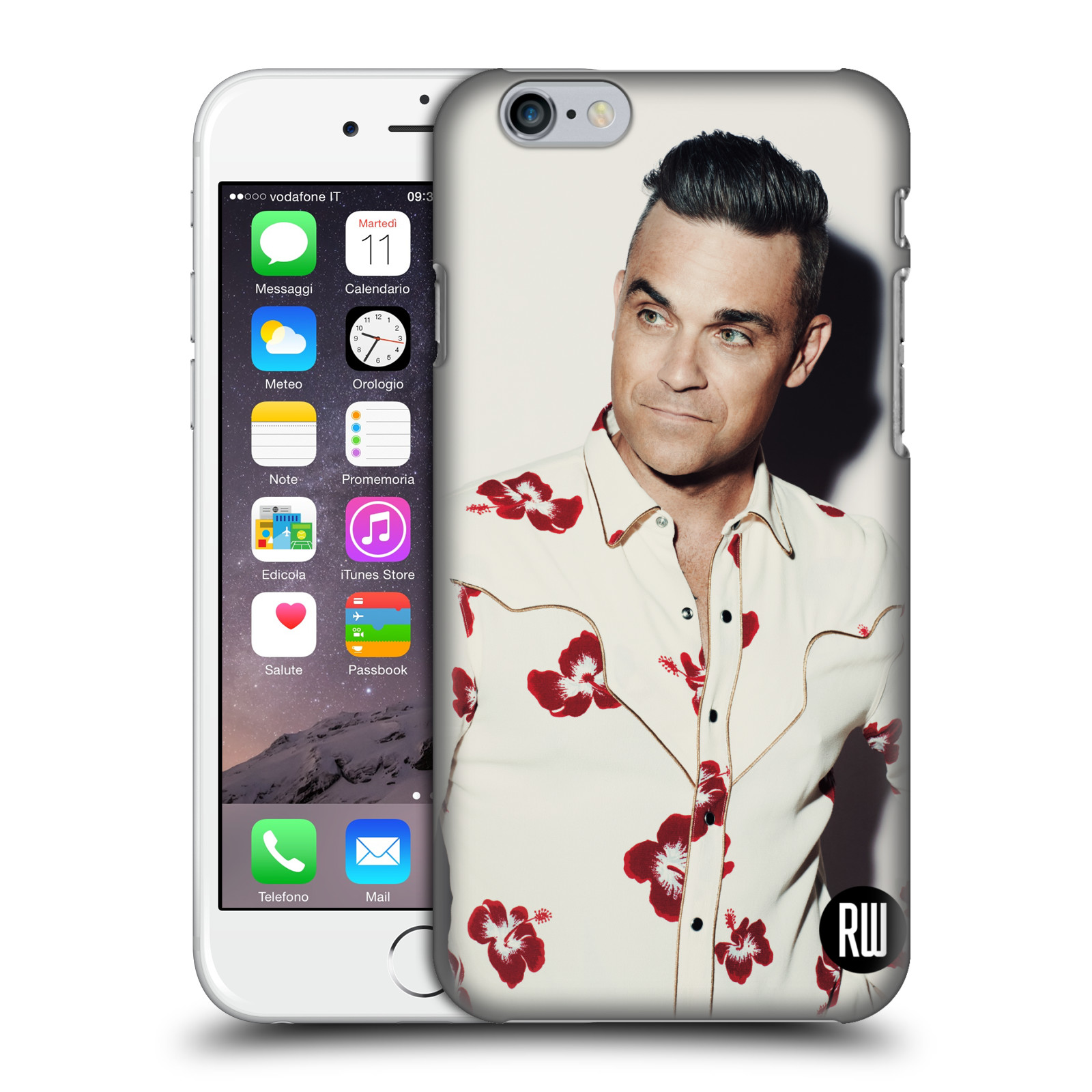 Zadní obal pro mobil Apple Iphone 6/6S - HEAD CASE - Zpěvák Robbie Williams - Foto 1