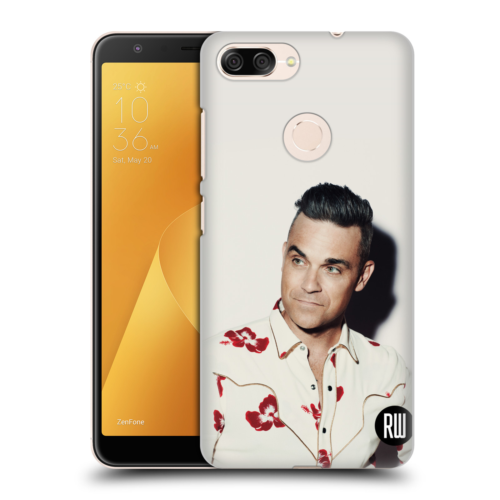 Zadní obal pro mobil Asus Zenfone Max Plus (M1) - HEAD CASE - Zpěvák Robbie Williams - Foto 1