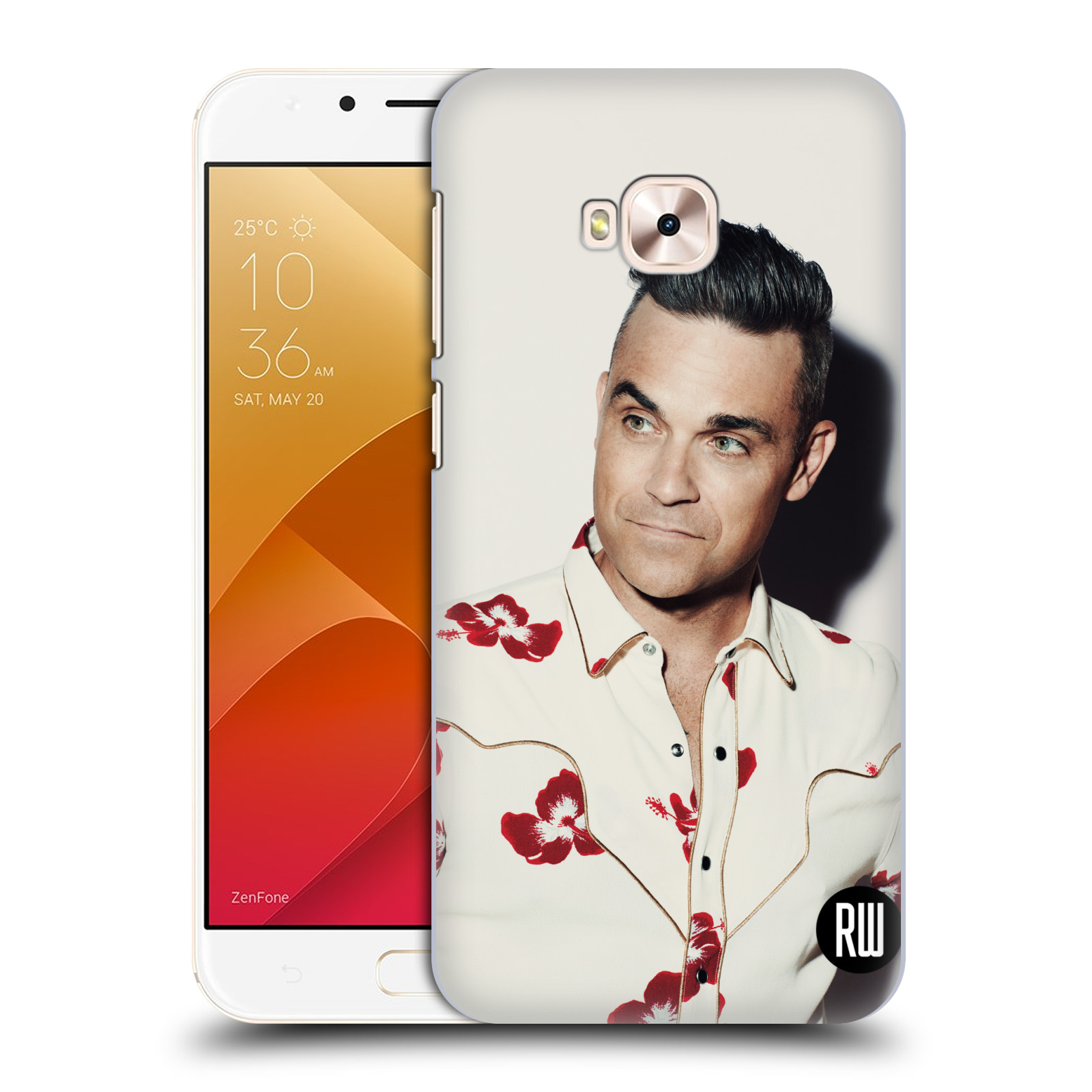 Zadní obal pro mobil Asus Zenfone 4 Selfie Pro ZD552KL - HEAD CASE - Zpěvák Robbie Williams - Foto 1