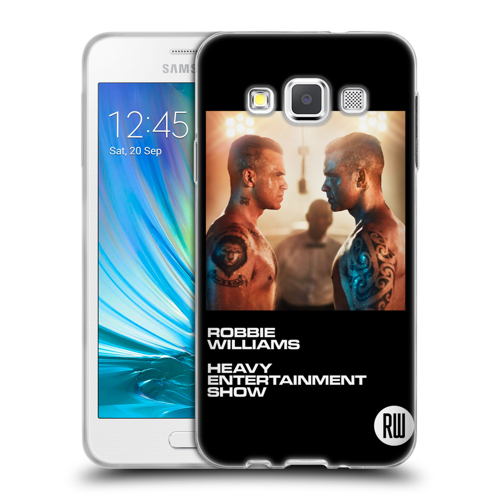 HEAD CASE silikonový obal na mobil Samsung Galaxy A3 (A300) zpěvák Robbie Williams souboj