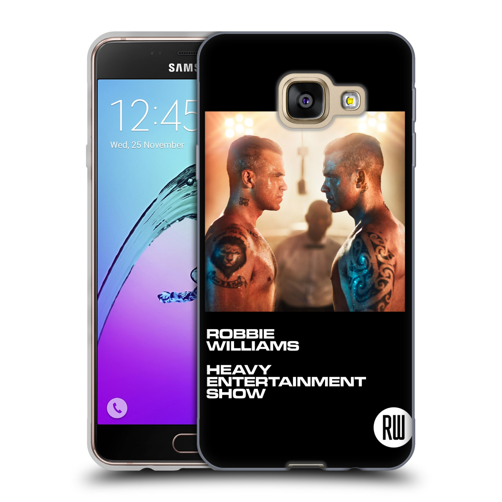 HEAD CASE silikonový obal na mobil Samsung Galaxy A3 2016 (A310) zpěvák Robbie Williams souboj