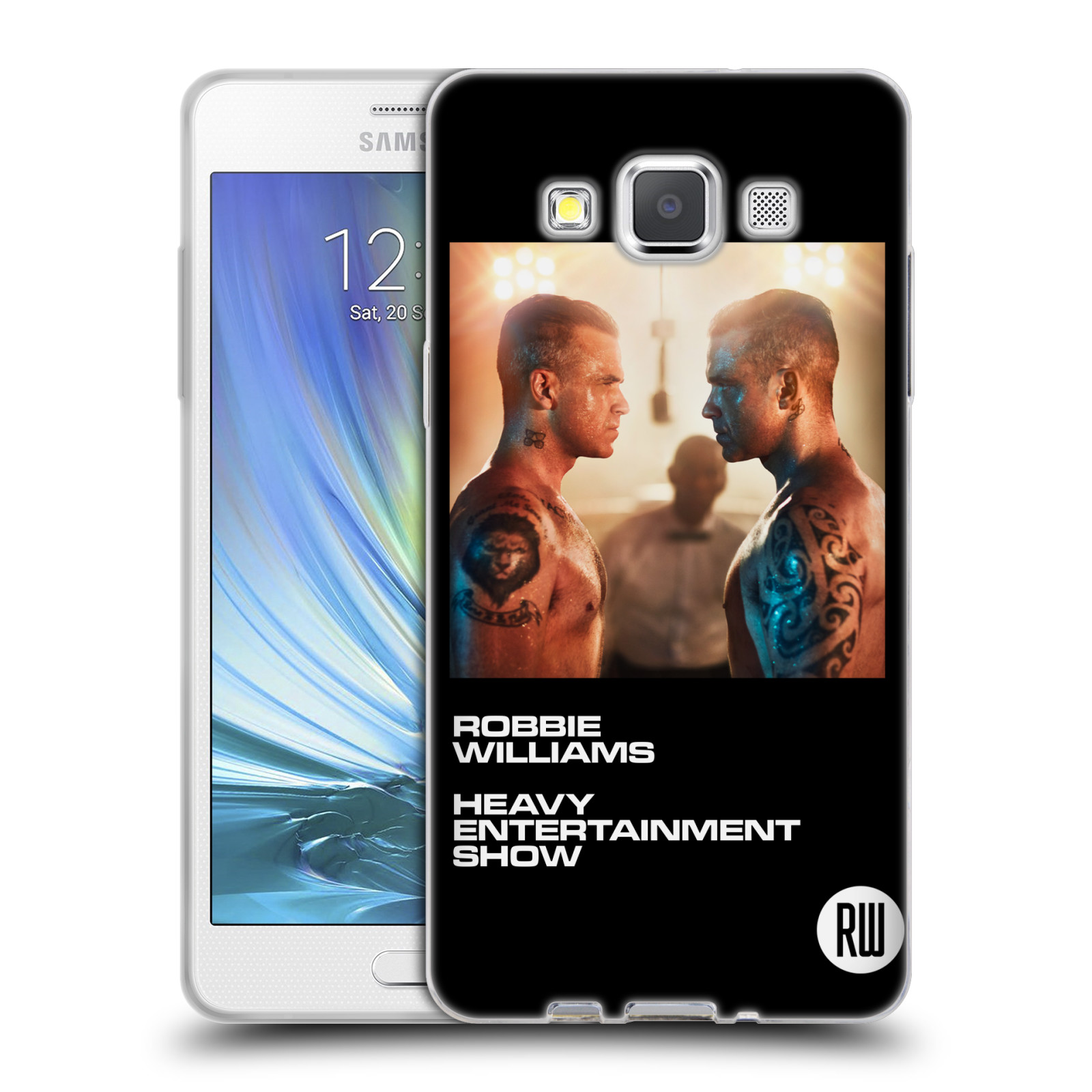 HEAD CASE silikonový obal na mobil Samsung Galaxy A5 (A500) zpěvák Robbie Williams souboj