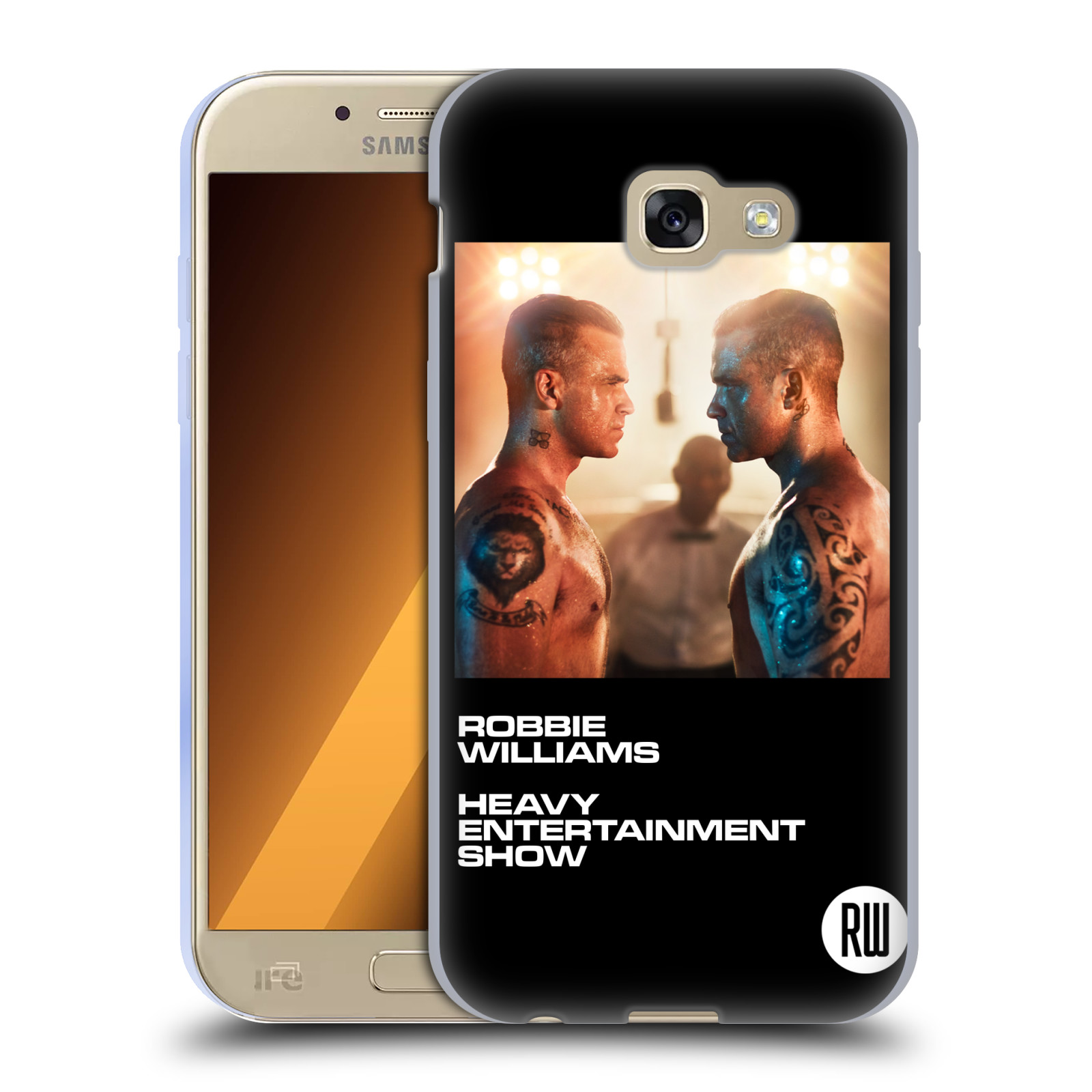 HEAD CASE silikonový obal na mobil Samsung Galaxy A5 2017 (A520) zpěvák Robbie Williams souboj
