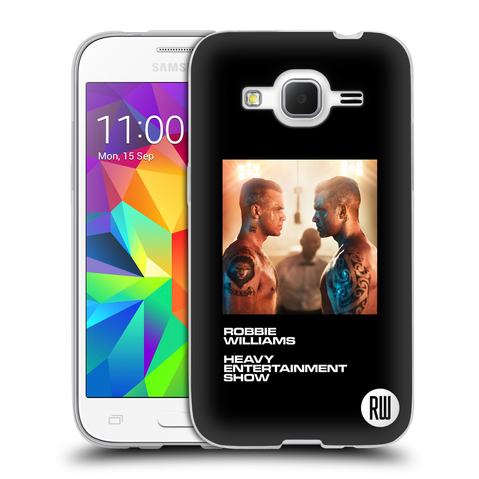 HEAD CASE silikonový obal na mobil Samsung Galaxy Core Prime (G360) zpěvák Robbie Williams souboj