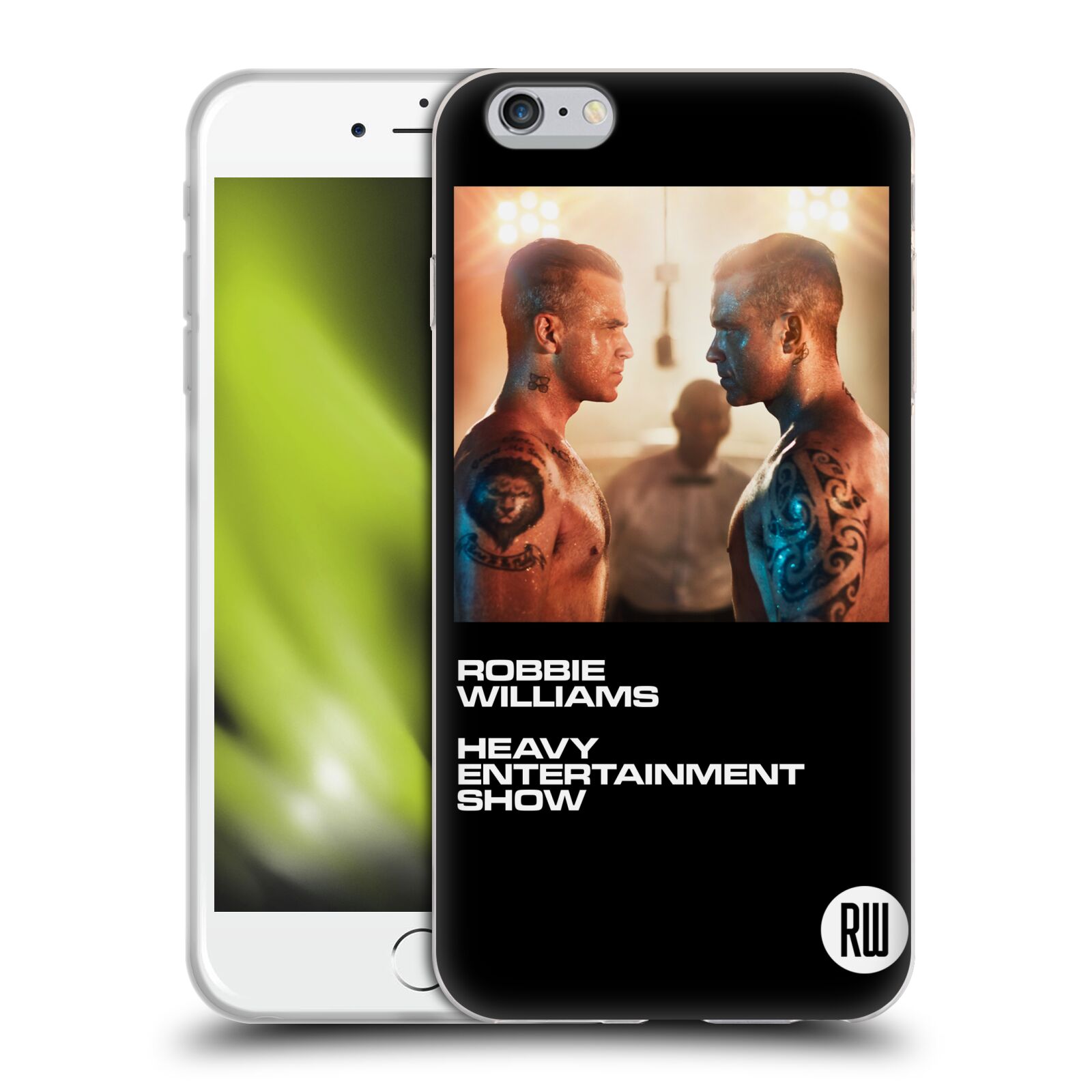 HEAD CASE silikonový obal na mobil Apple Iphone 6/6S PLUS zpěvák Robbie Williams souboj