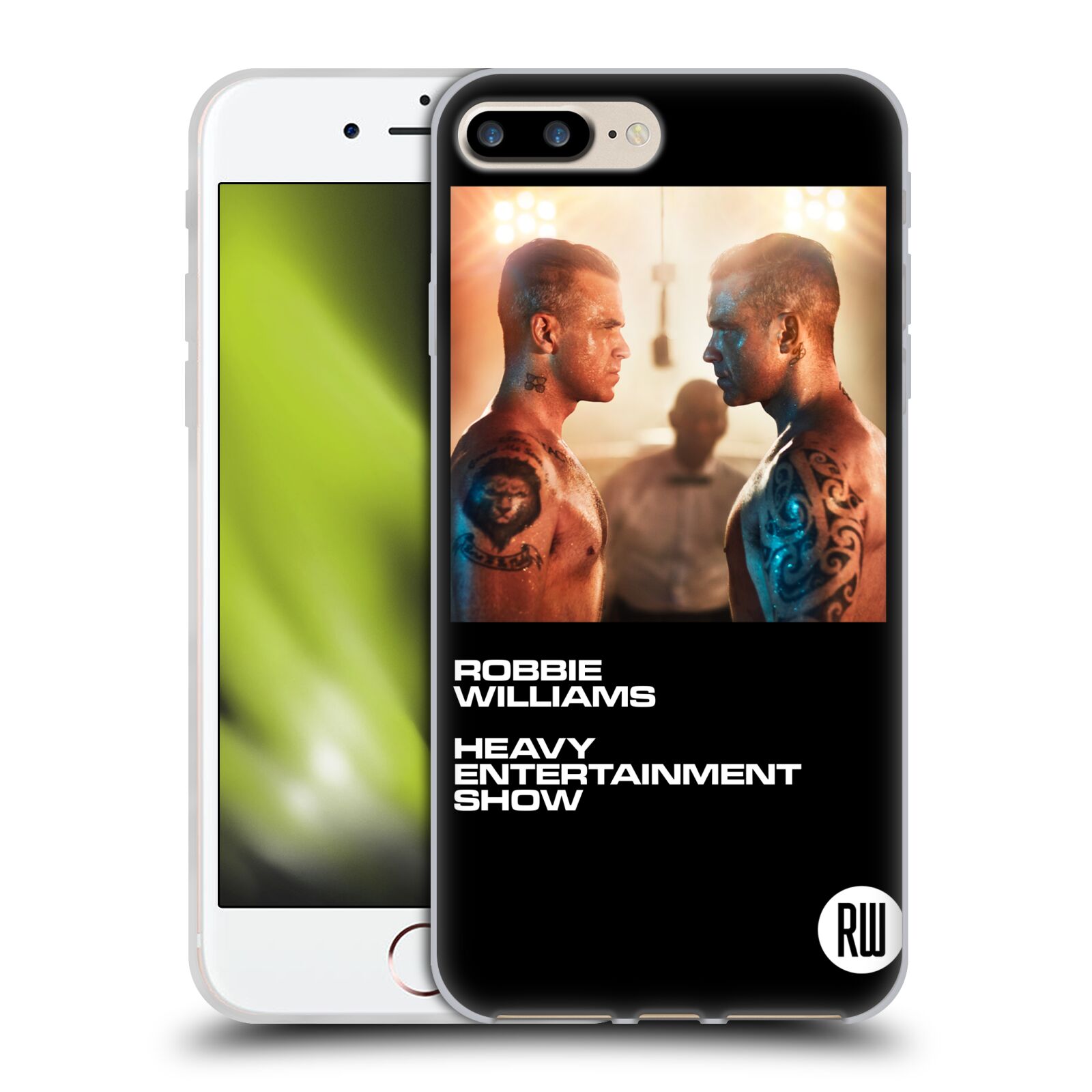 HEAD CASE silikonový obal na mobil Apple Iphone 7 PLUS zpěvák Robbie Williams souboj