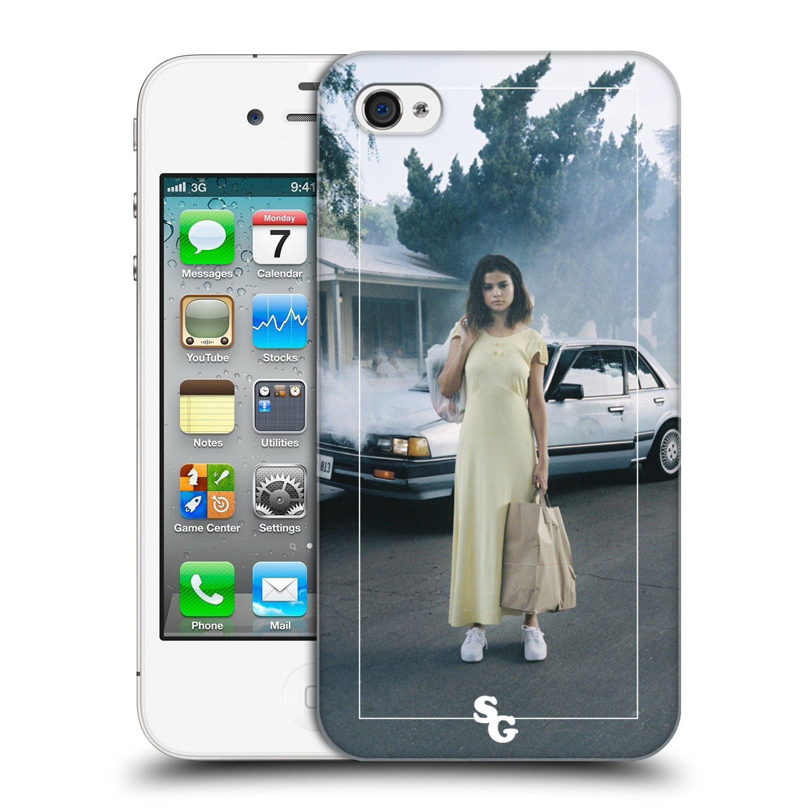 Zadní obal pro mobil Apple Iphone 4/4S - HEAD CASE - Zpěvačka Selena Gomez Album