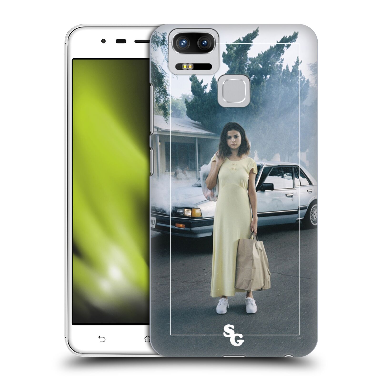 HEAD CASE plastový obal na mobil Asus Zenfone 3 Zoom ZE553KL Zpěvačka Selena Gomez Fetish žluté šaty