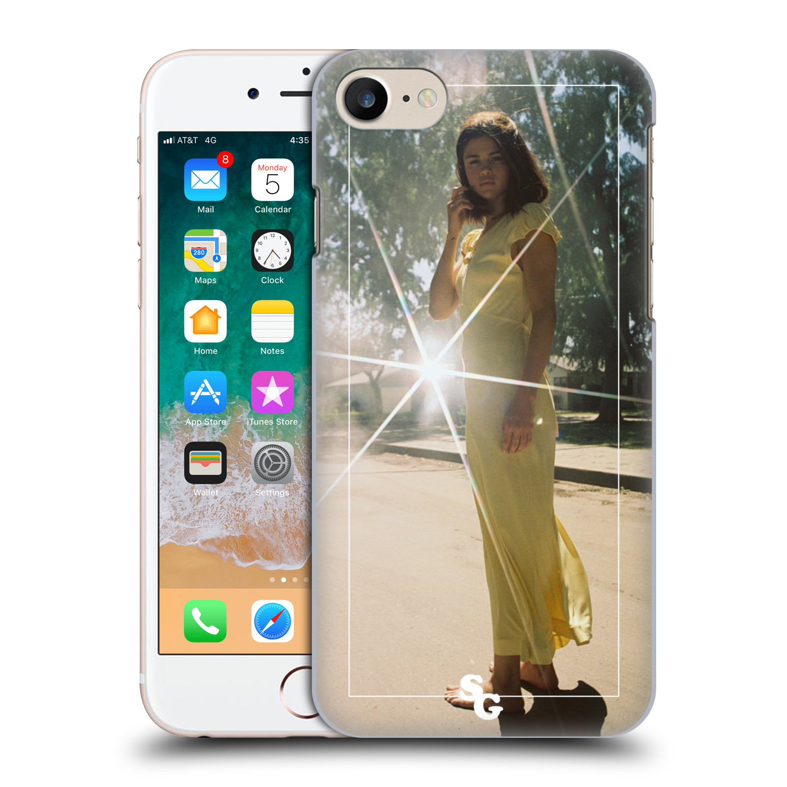 Plastové pouzdro pro mobil Apple Iphone 7/8/SE 2020 Zpěvačka Selena Gomez Fetish odlesk