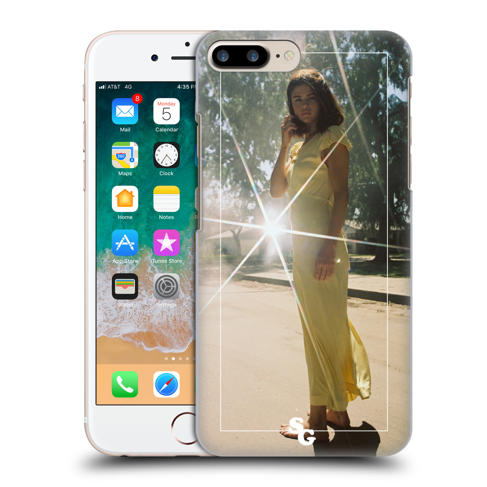 Plastové pouzdro pro mobil Apple Iphone 8 PLUS Zpěvačka Selena Gomez Fetish odlesk