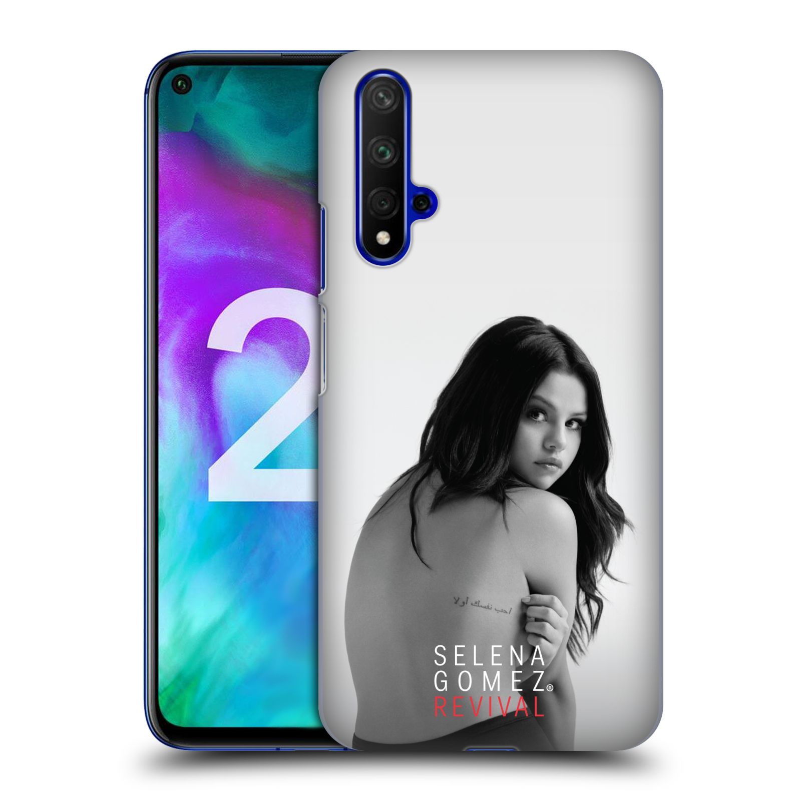 Pouzdro na mobil Honor 20 - HEAD CASE - Zpěvačka Selena Gomez foto Revival zadní strana
