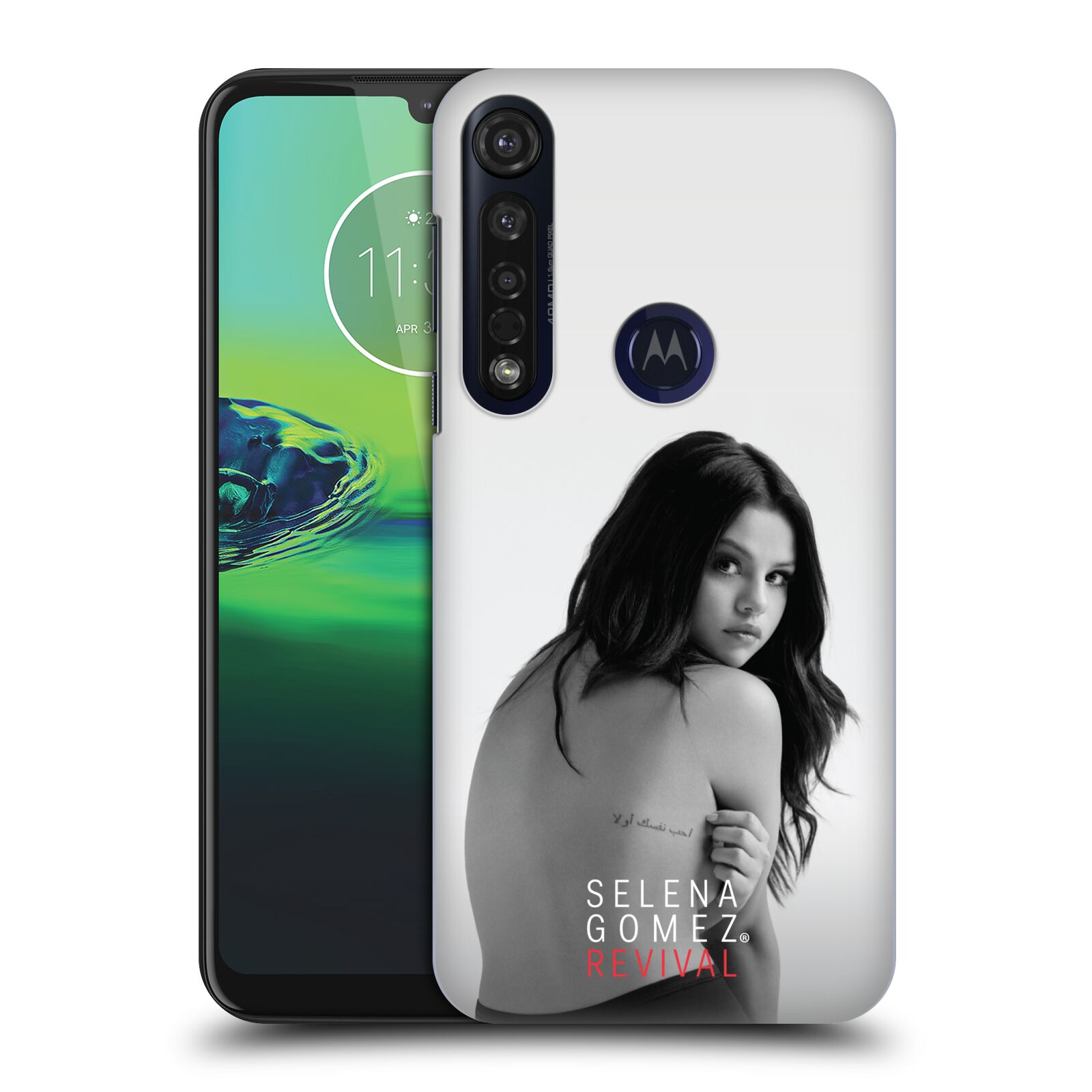 Pouzdro na mobil Motorola Moto G8 PLUS - HEAD CASE - Zpěvačka Selena Gomez foto Revival zadní strana