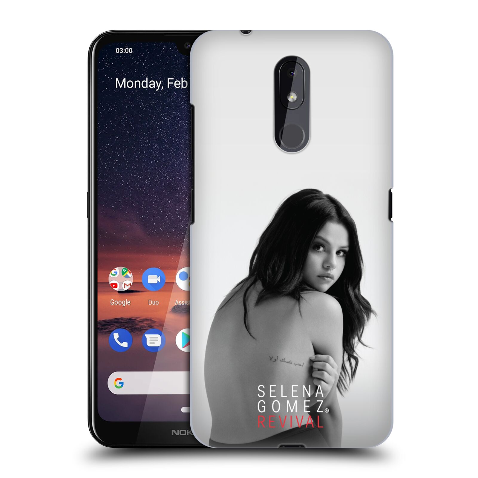 Pouzdro na mobil Nokia 3.2 - HEAD CASE - Zpěvačka Selena Gomez foto Revival zadní strana