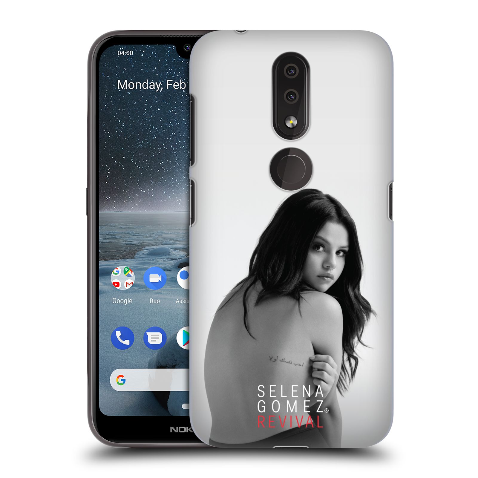 Pouzdro na mobil Nokia 4.2 - HEAD CASE - Zpěvačka Selena Gomez foto Revival zadní strana