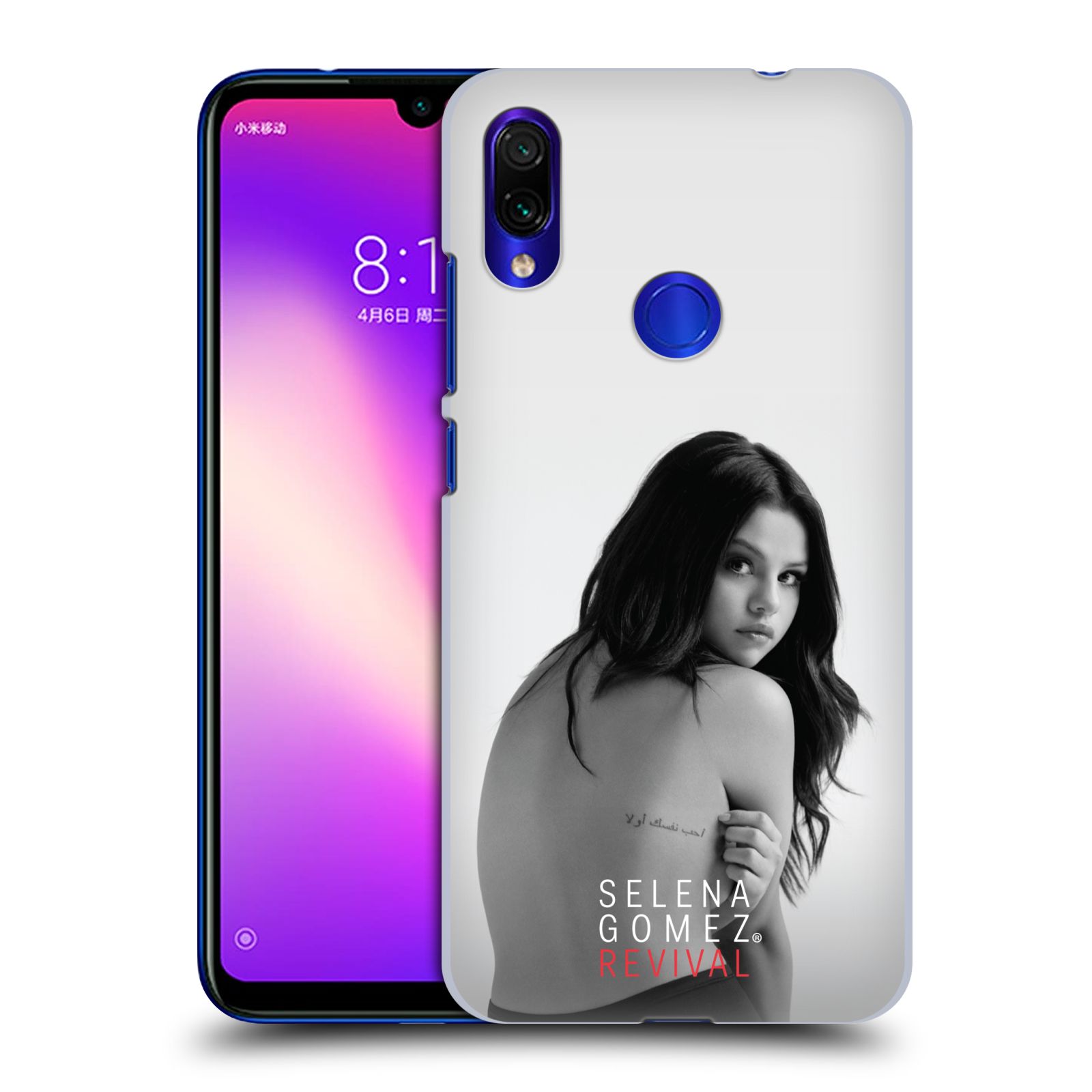 Pouzdro na mobil Xiaomi Redmi Note 7 - Head Case - Zpěvačka Selena Gomez foto Revival zadní strana